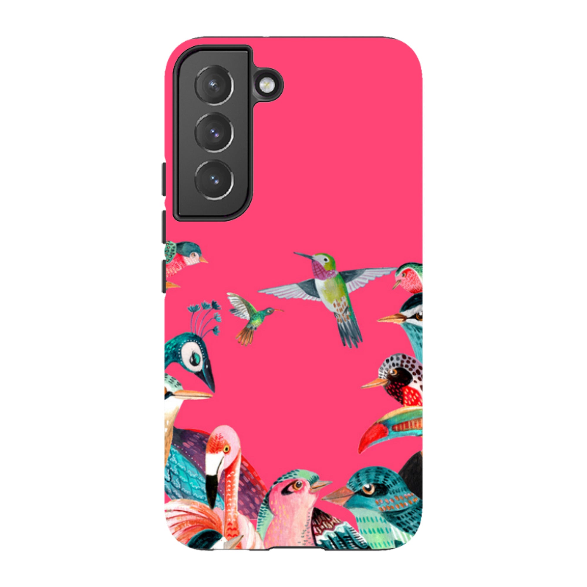 Samsung Tough Case - Pink Birds By Caroline Bonne Muller