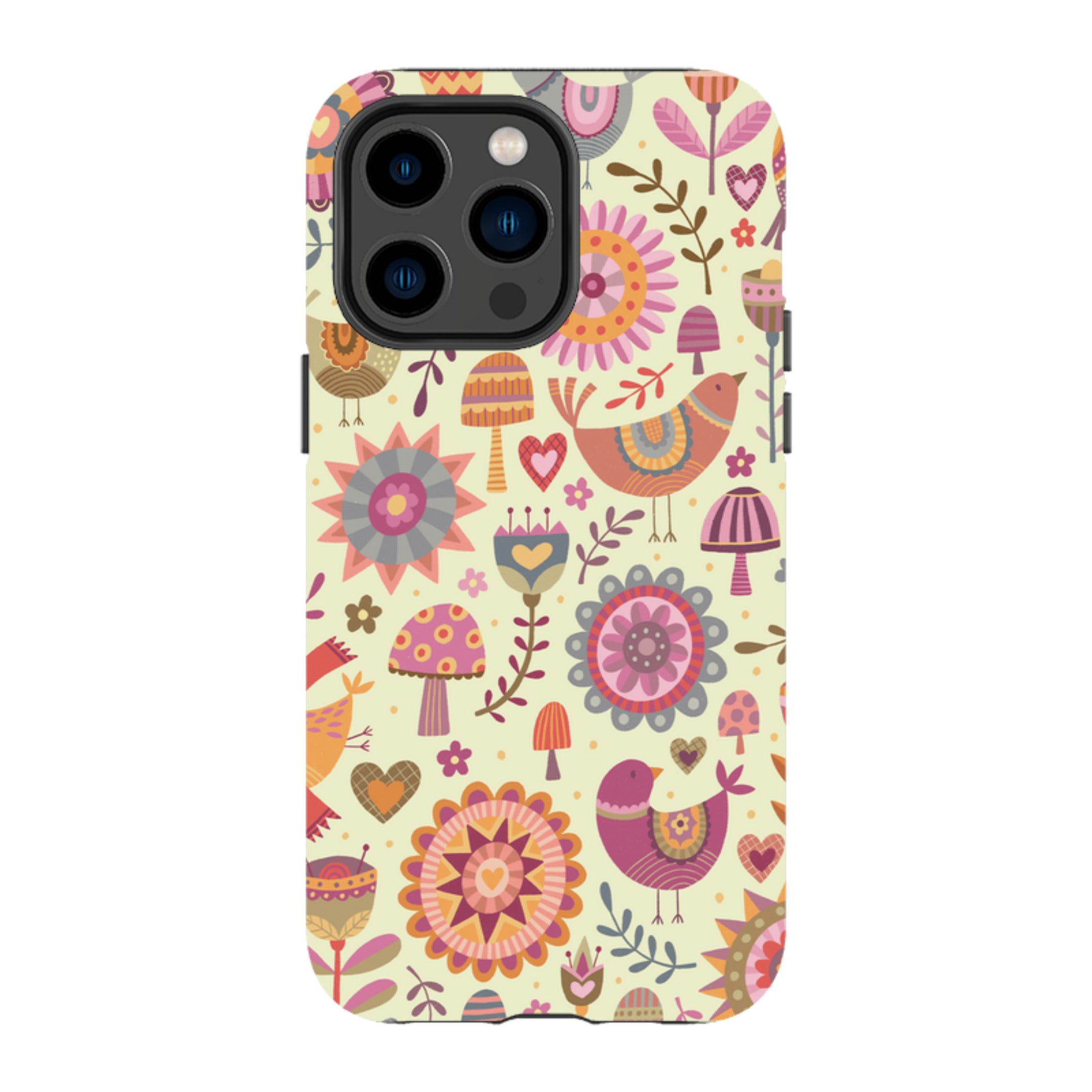 iPhone Tough Case - Bird Pattern II By Suzy Taylor