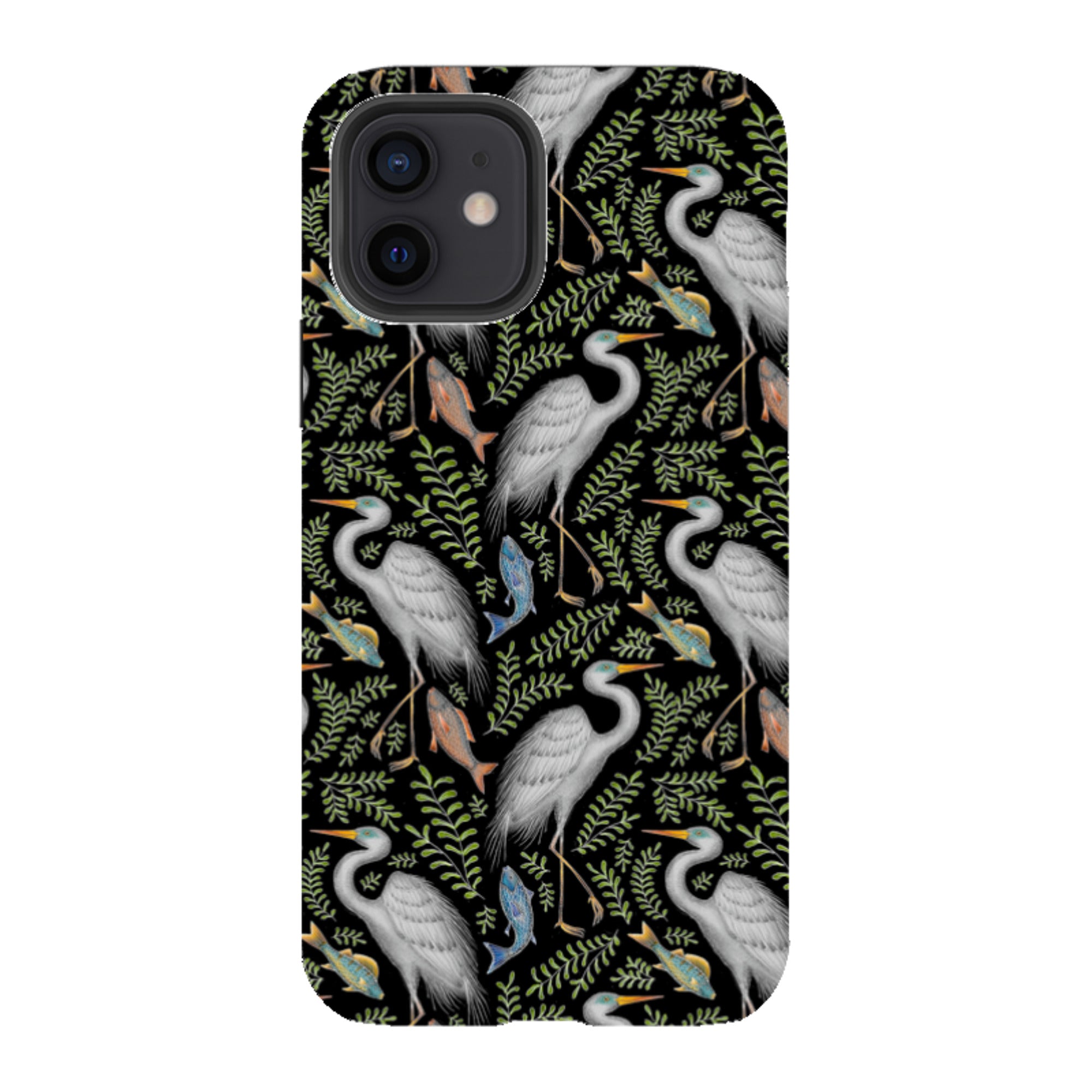 iPhone Tough Case - Egret Pattern By Catherine Rowe
