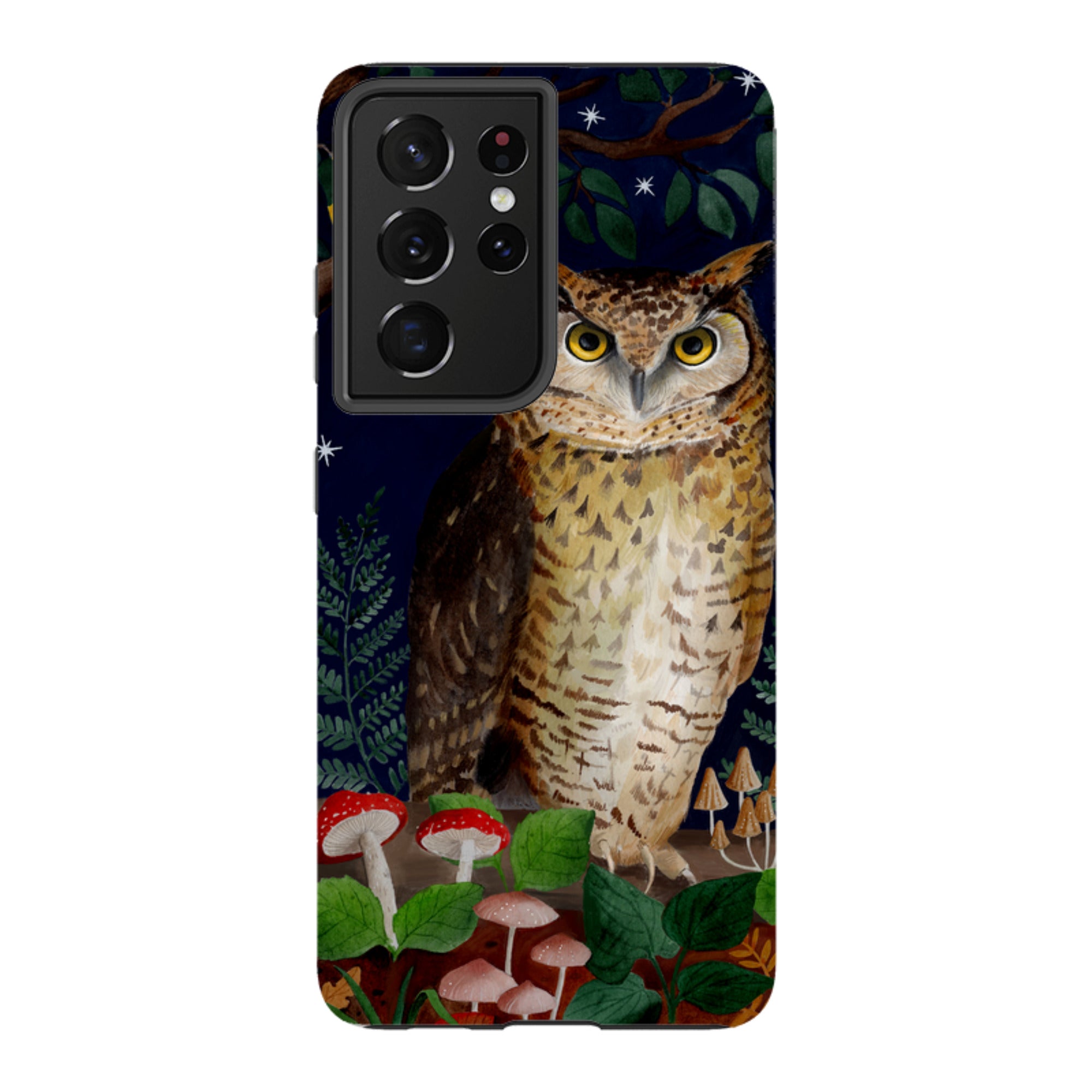 Samsung Tough Case - Mushroom Owl By Bex Parkin