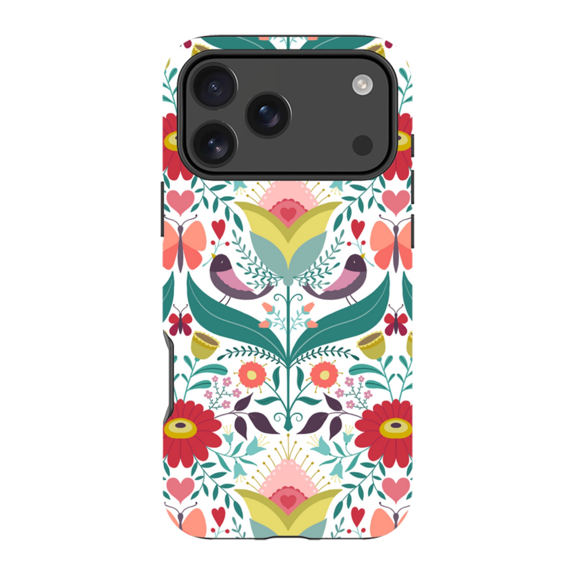 iPhone Tough Case - Bird Pattern IV By Suzy Taylor