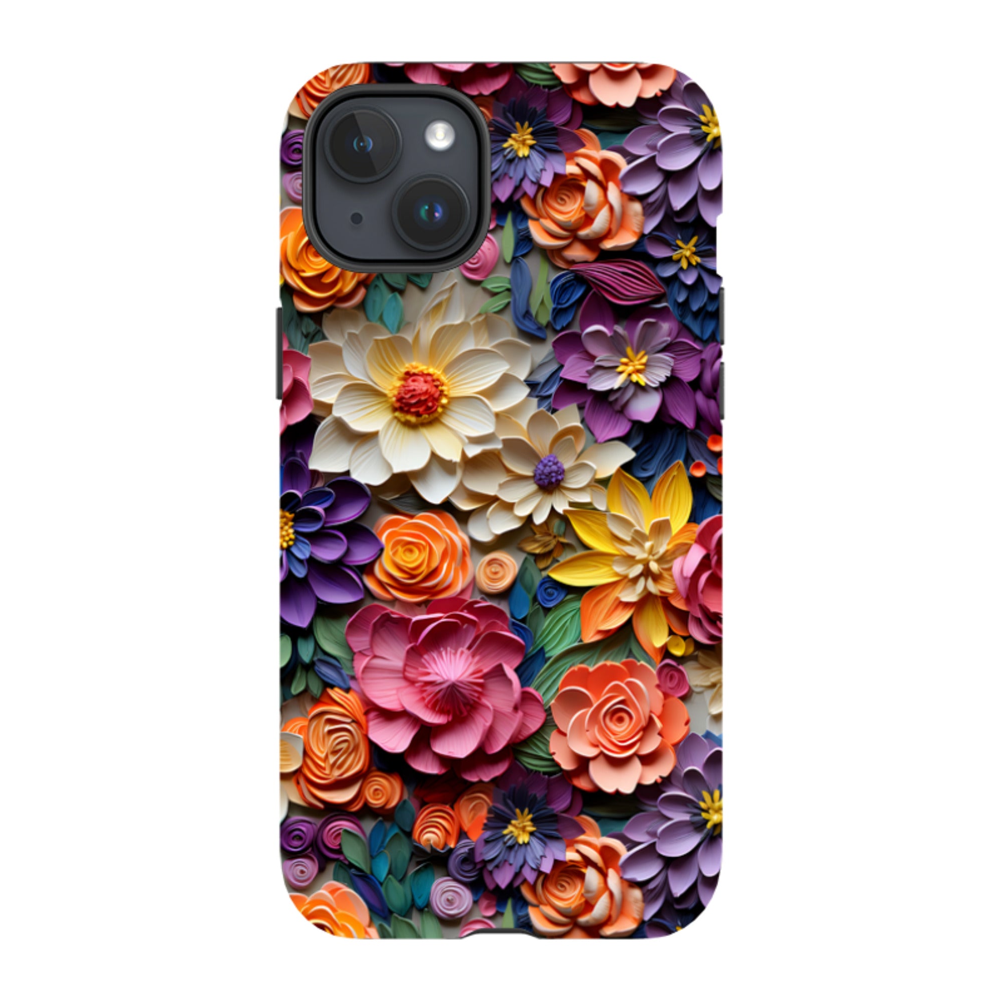 iPhone Tough Case -Violet Floral