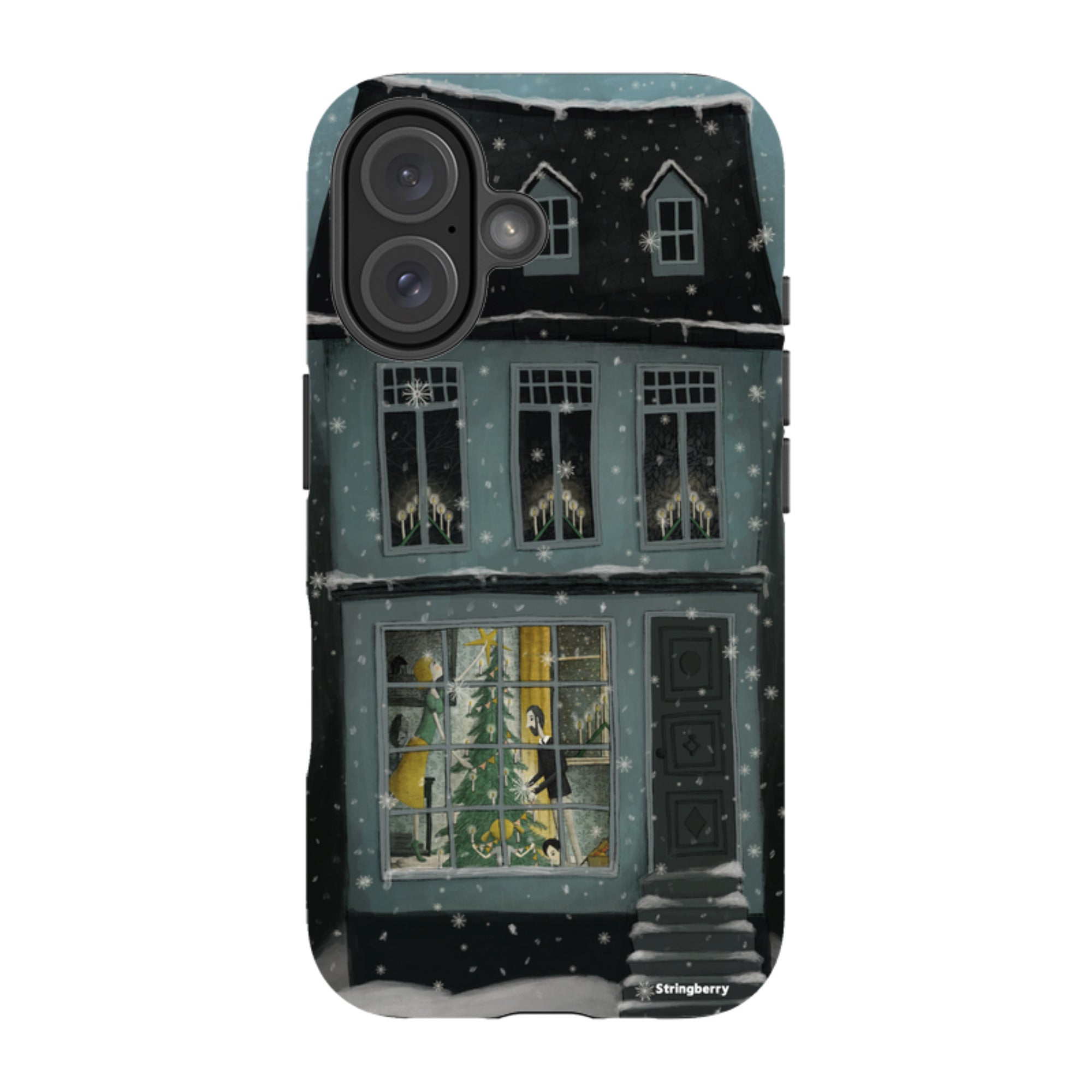 iPhone Tough Case - Christmas House By Maja Lindberg