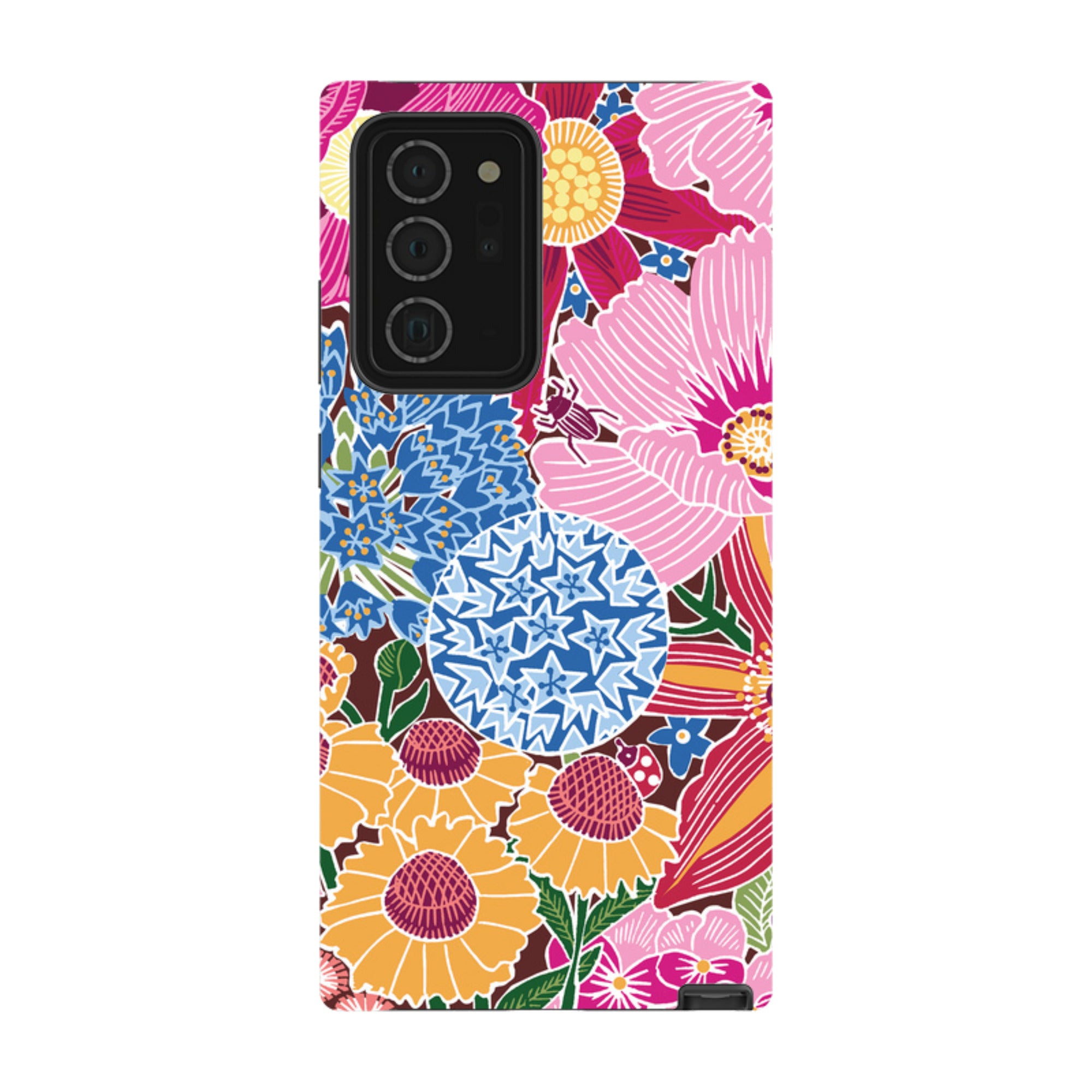 Samsung Tough Case - Jigsaw Floral 2 By kate Heiss