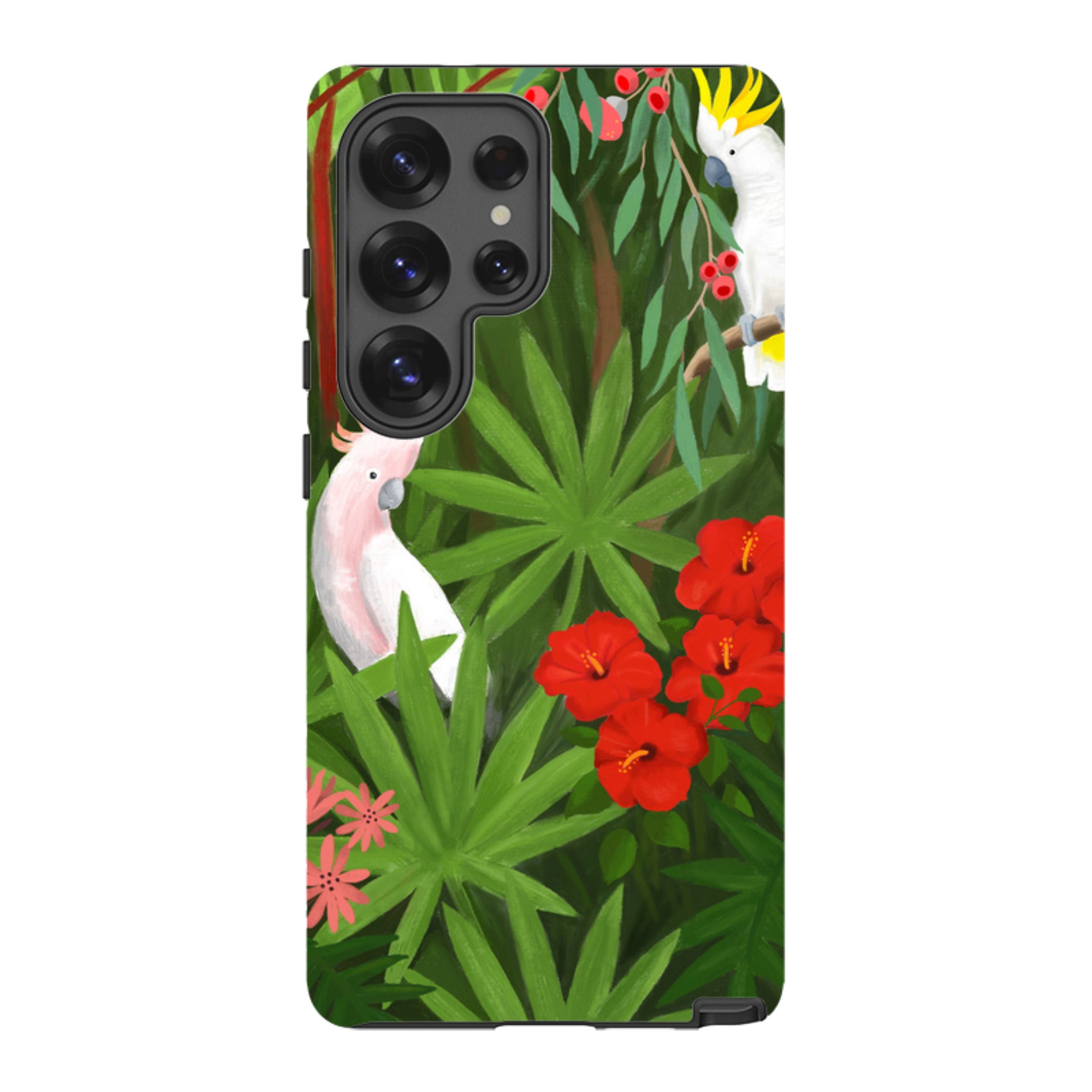 Samsung Tough Case - Cockatoo Jungle By Bex Parkin