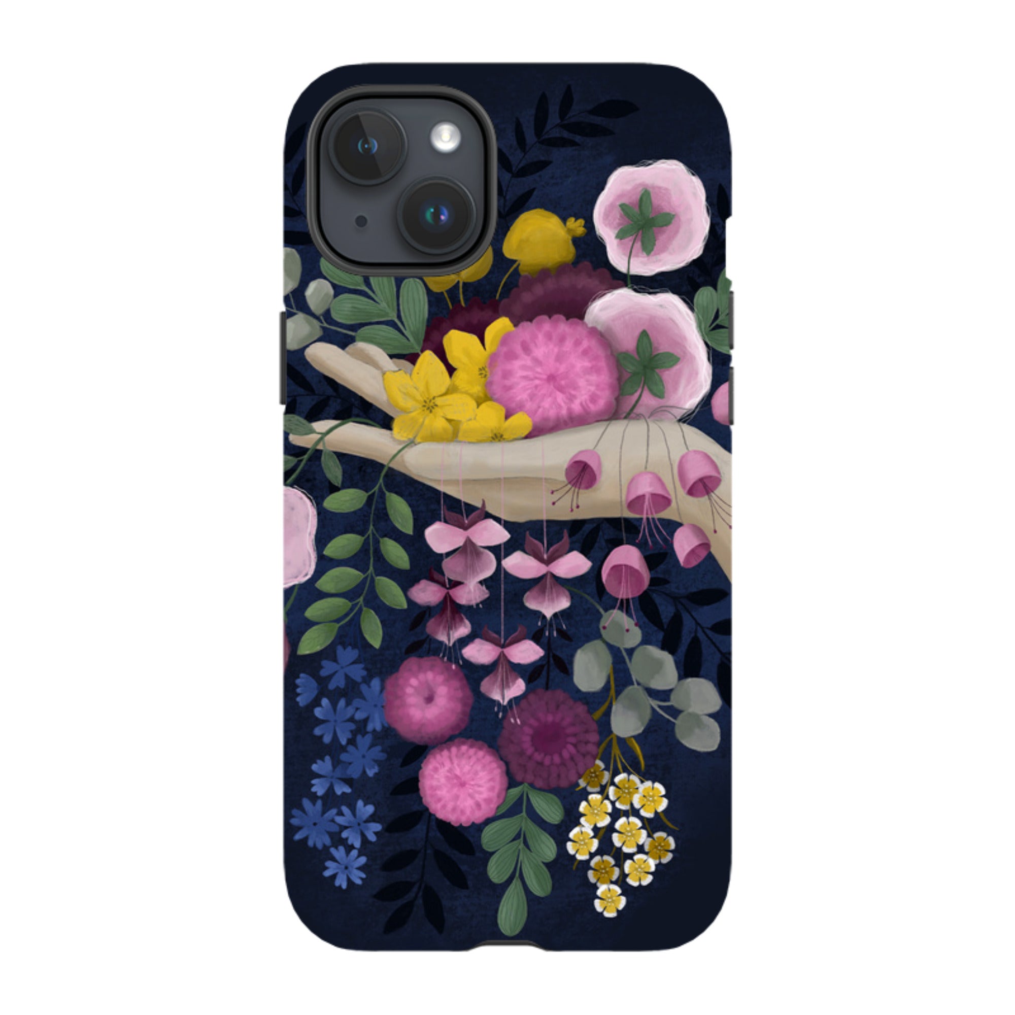 iPhone Tough Case - Flower Hand By Bex Parkin