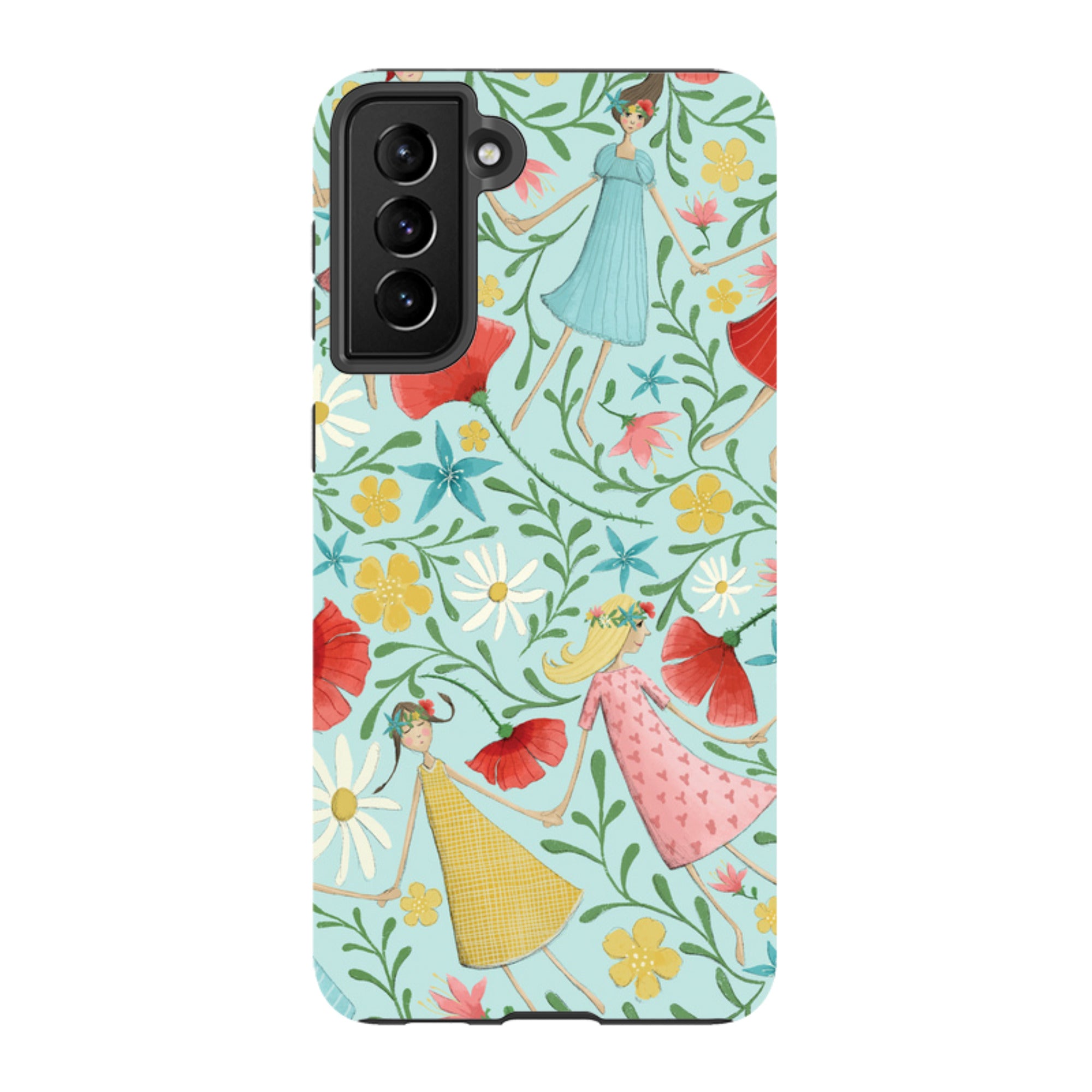 Samsung Tough Case - Midsummer Dance Blue By Maja Lindberg