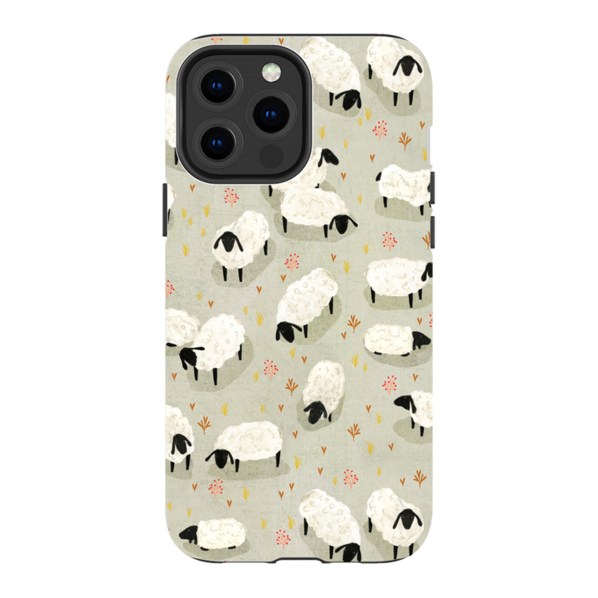 iPhone Tough Case - Sheep Grey By Katherine Quinn