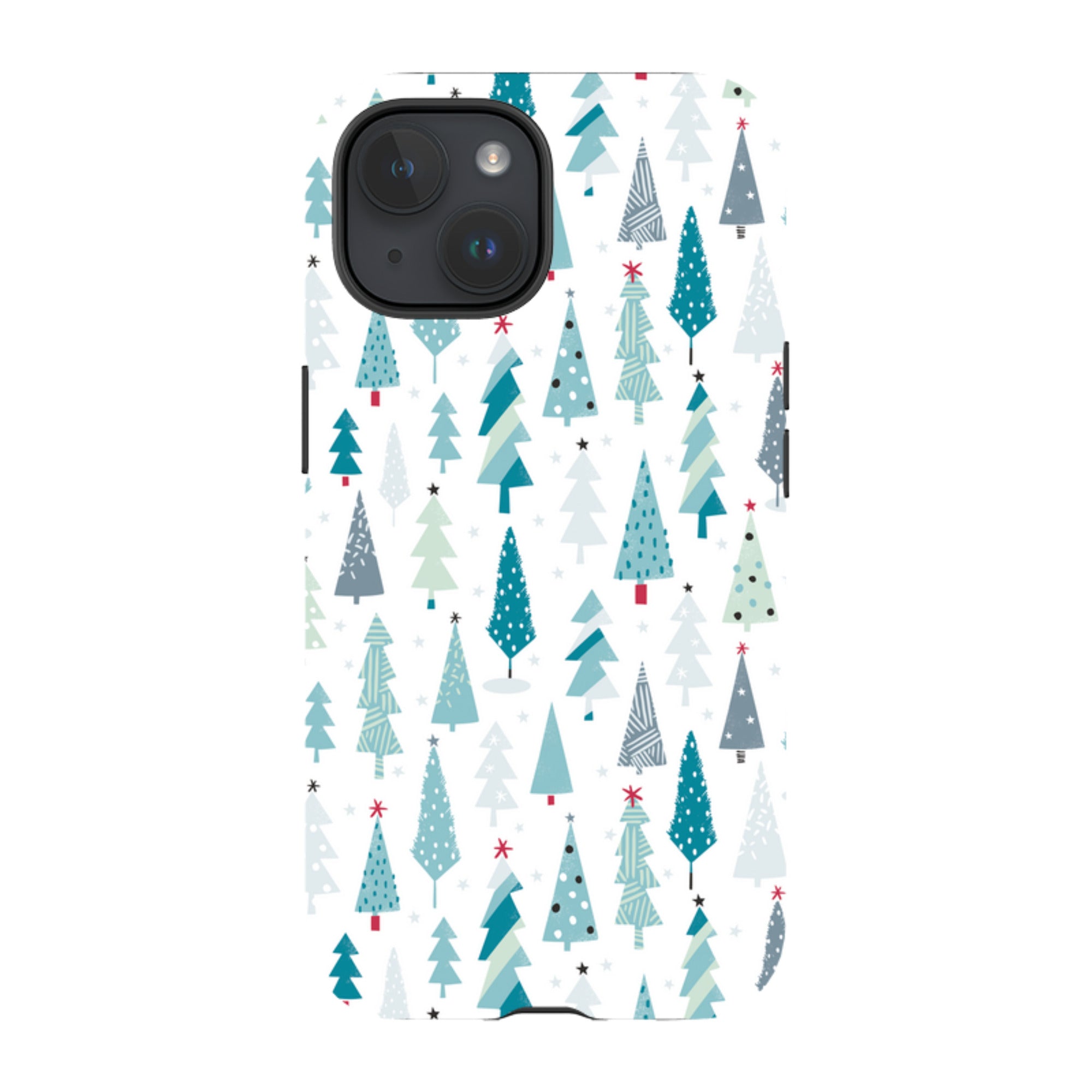 iPhone Tough Case - Little Xmas Trees By Ali Brookes