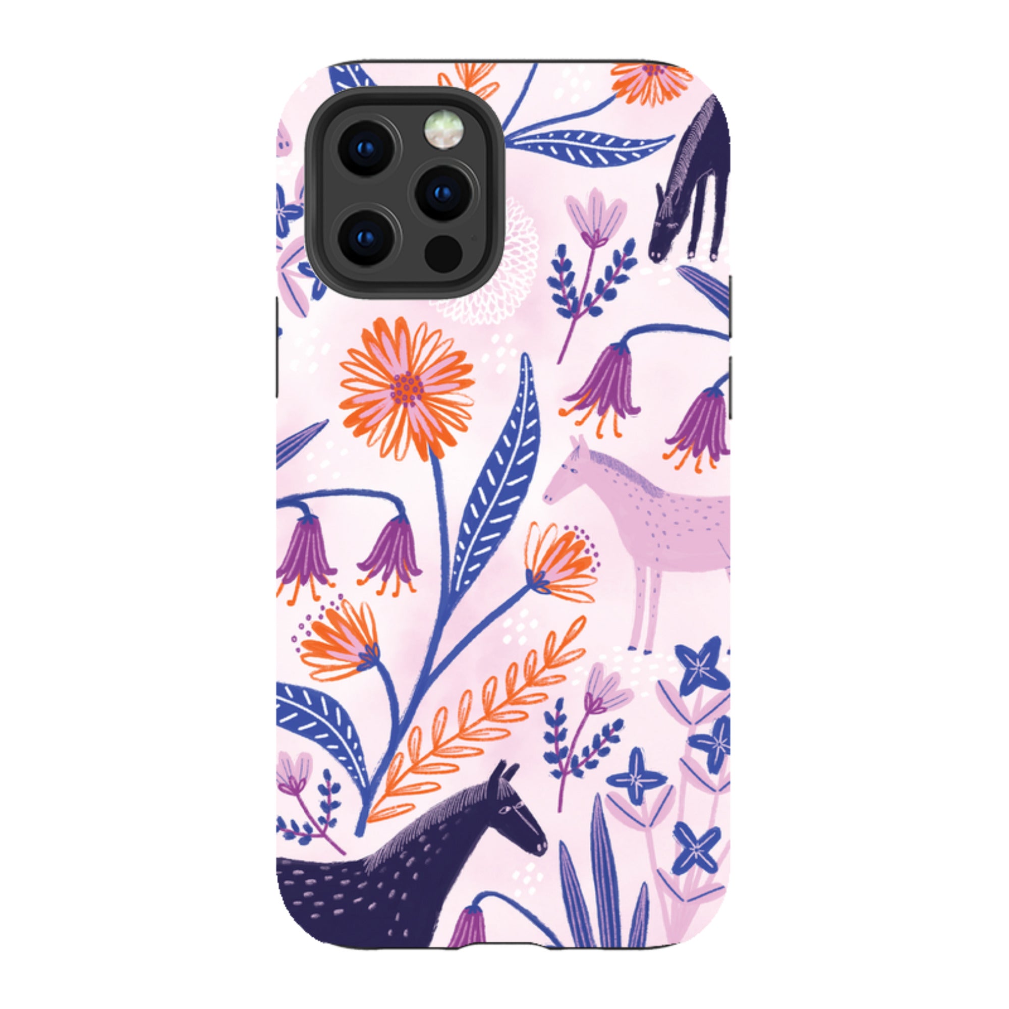 iPhone Tough Case - Wild Ponies By Lee Foster Wilson