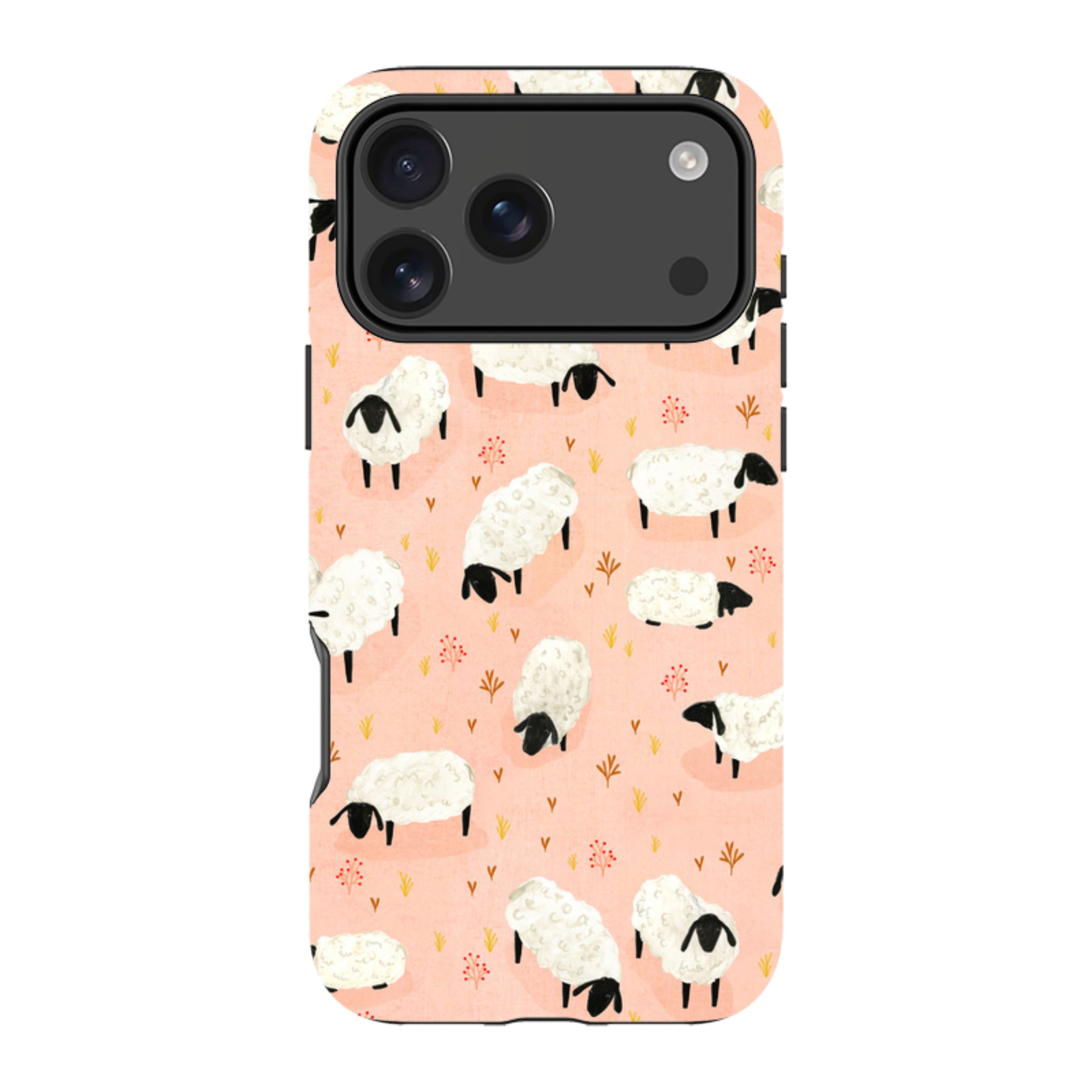 iPhone MagSafe Tough Case - Sheep Pink By Katherine Quinn