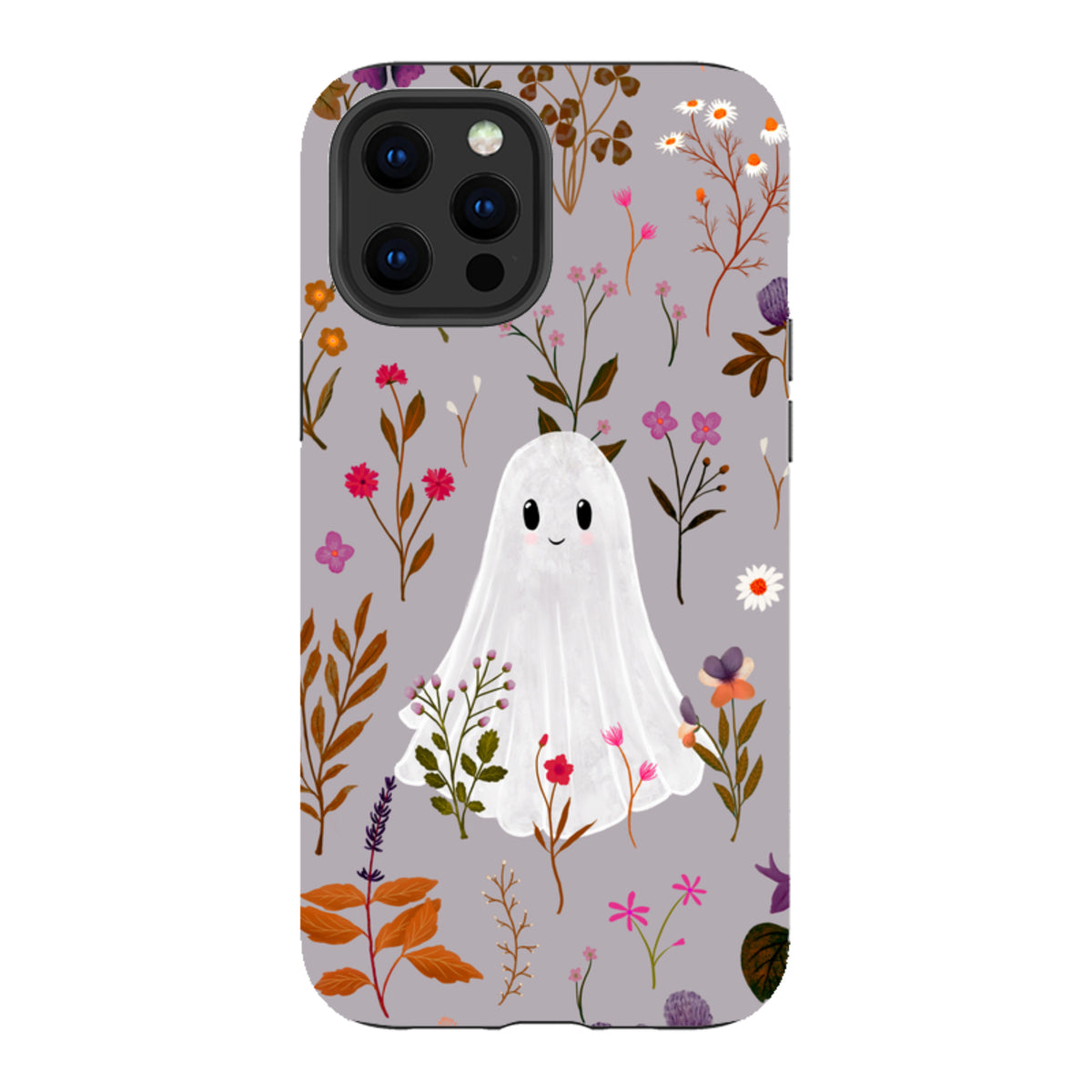 iPhone Tough Case - Ghost in the Garden - Mauve Multi By Katherine Quinn