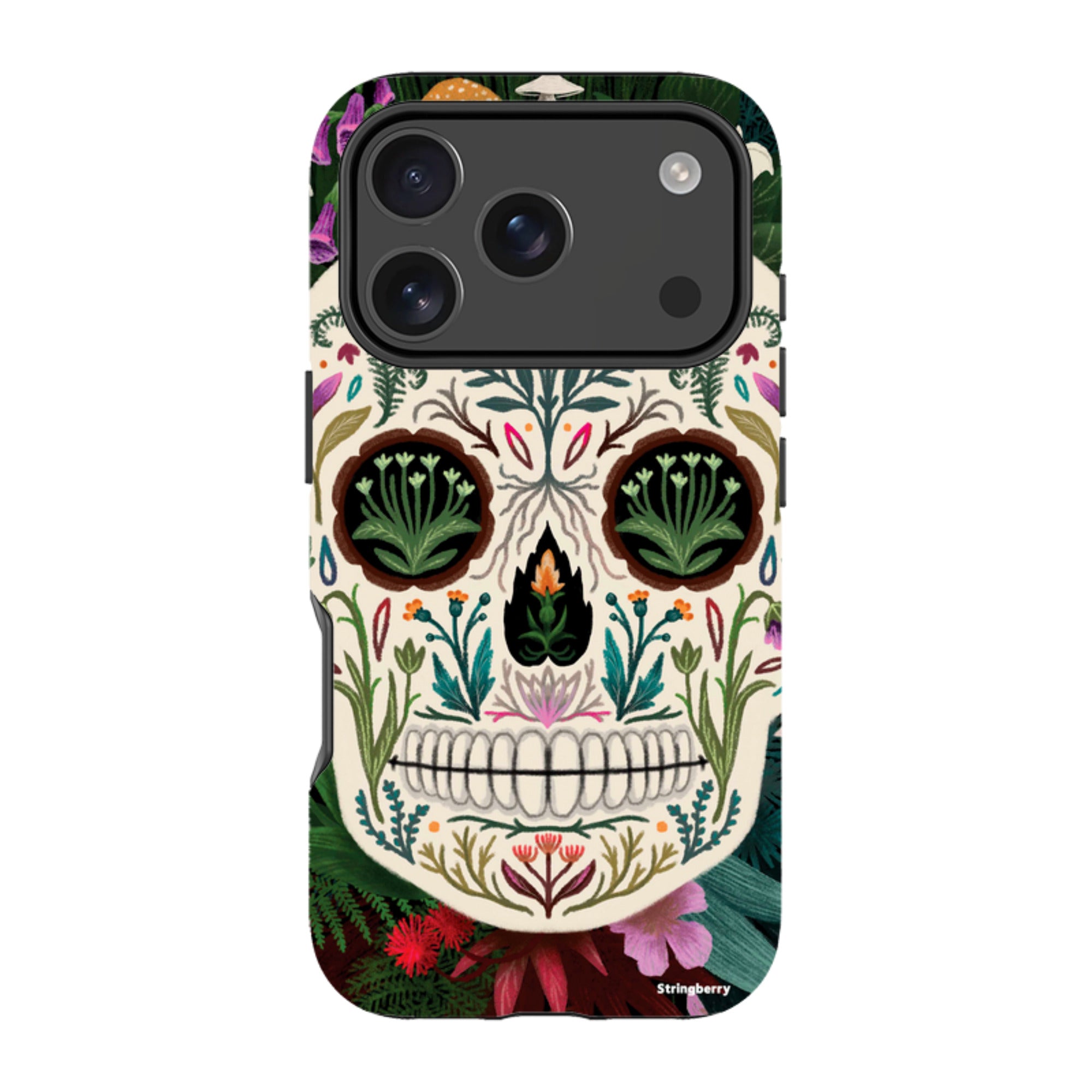 iPhone MagSafe Tough Case -  Poison Sugar Skull By Anna Stead
