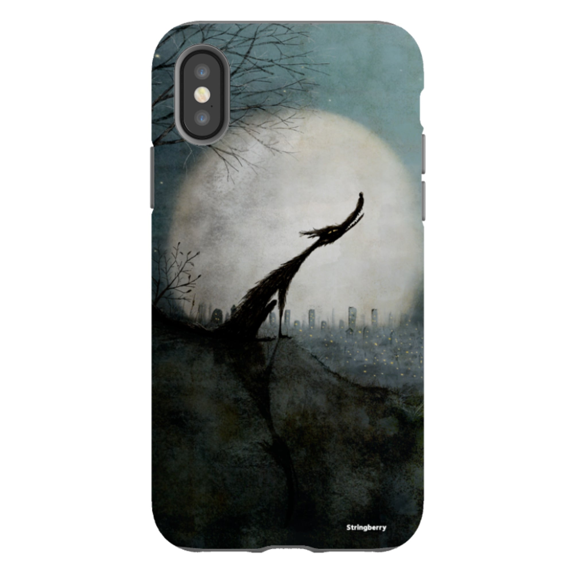 iPhone Tough Case - Wolf Moon By Maja Lindberg