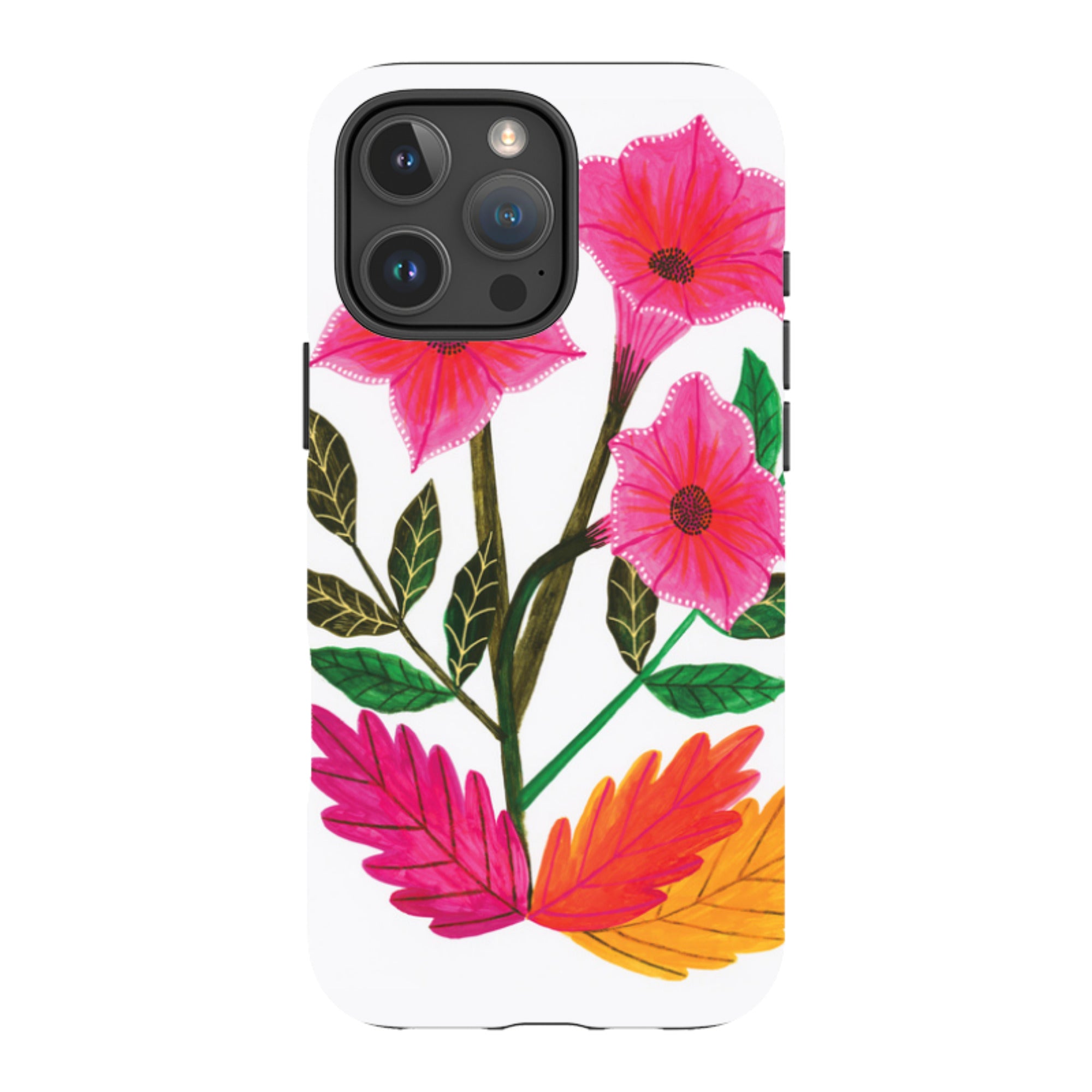 iPhone Tough Case - Trumpet Flowers By Lee Foster Wilson