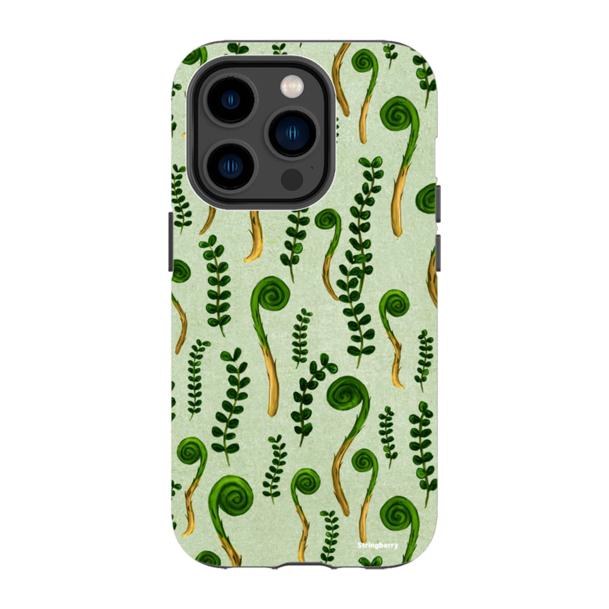 iPhone Tough Case - Fern Fronds By Katherine Quinn