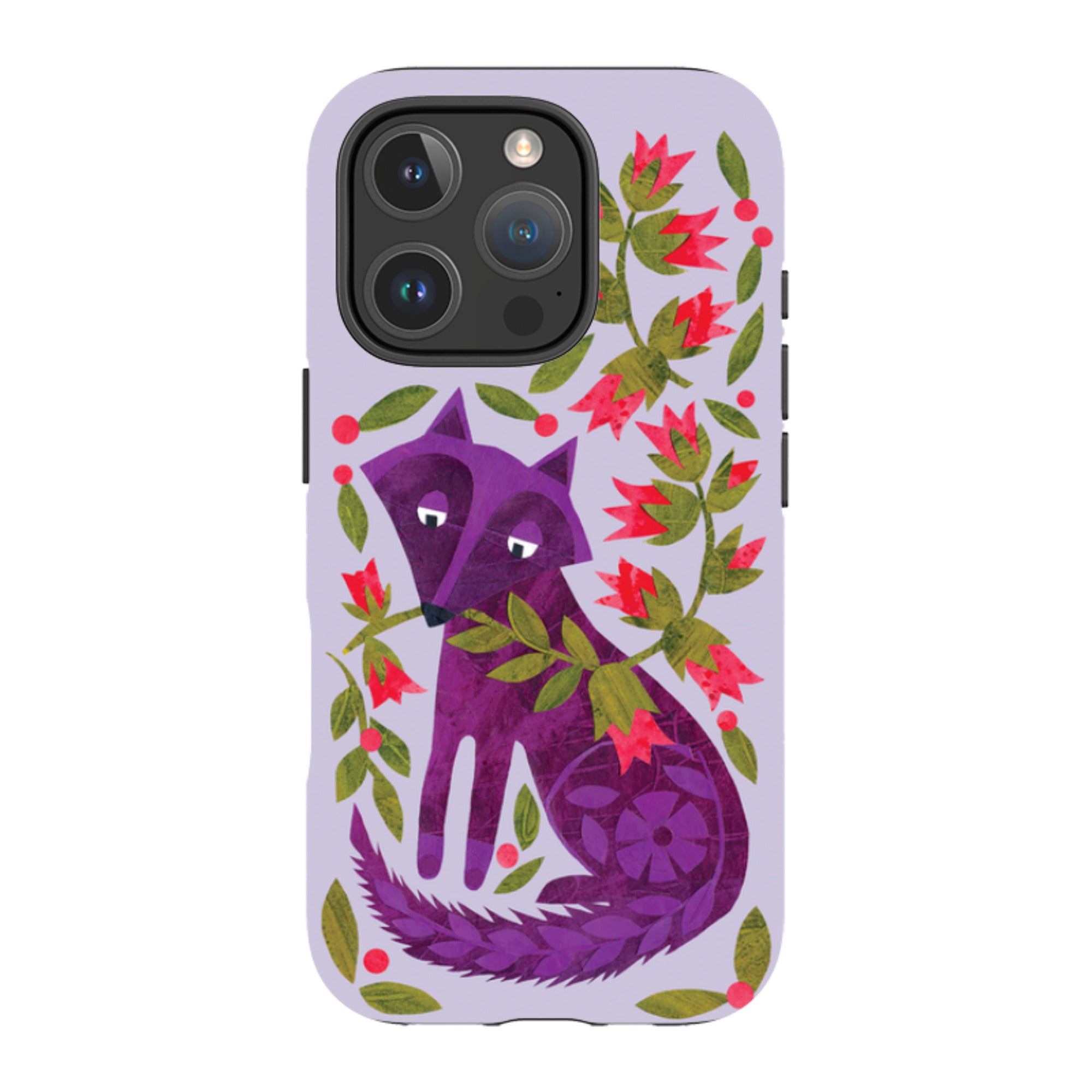 iPhone MagSafe Tough Case - Purple Foxie By Tracey English