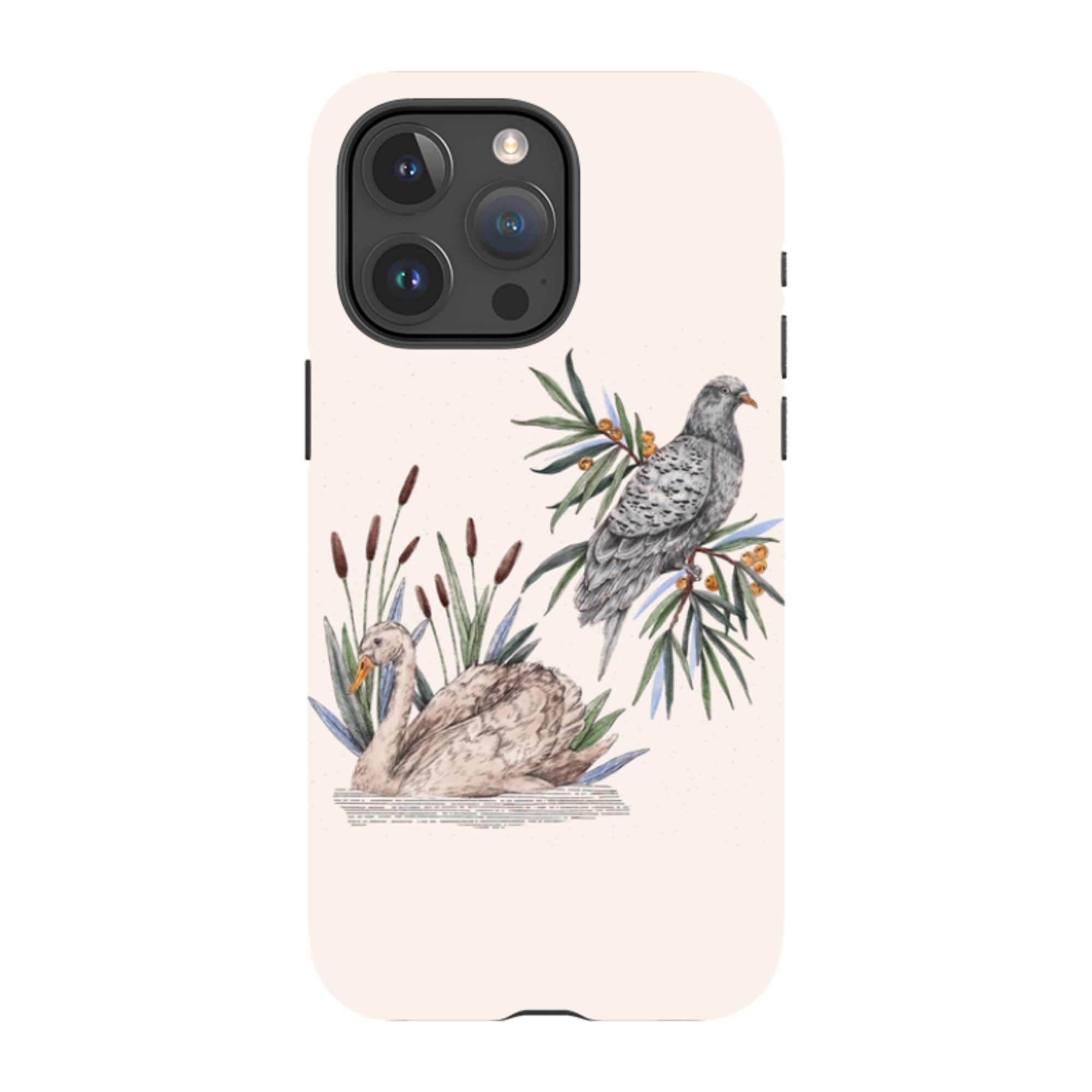 iPhone MagSafe Tough Case -  Swan Pigeon By Jade Mosinski