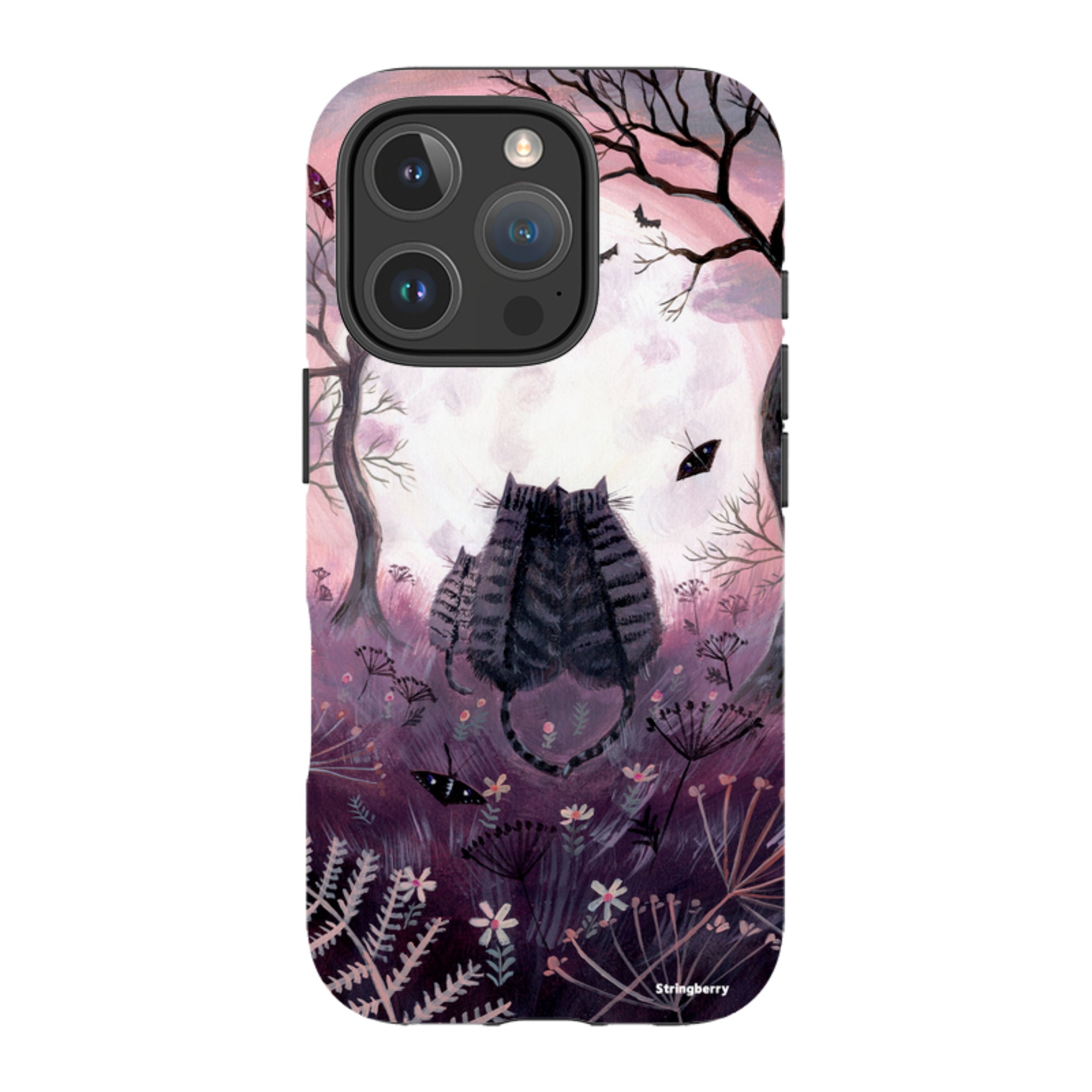 iPhone MagSafe Tough Case - Spooky Cats By Mary Stubberfield