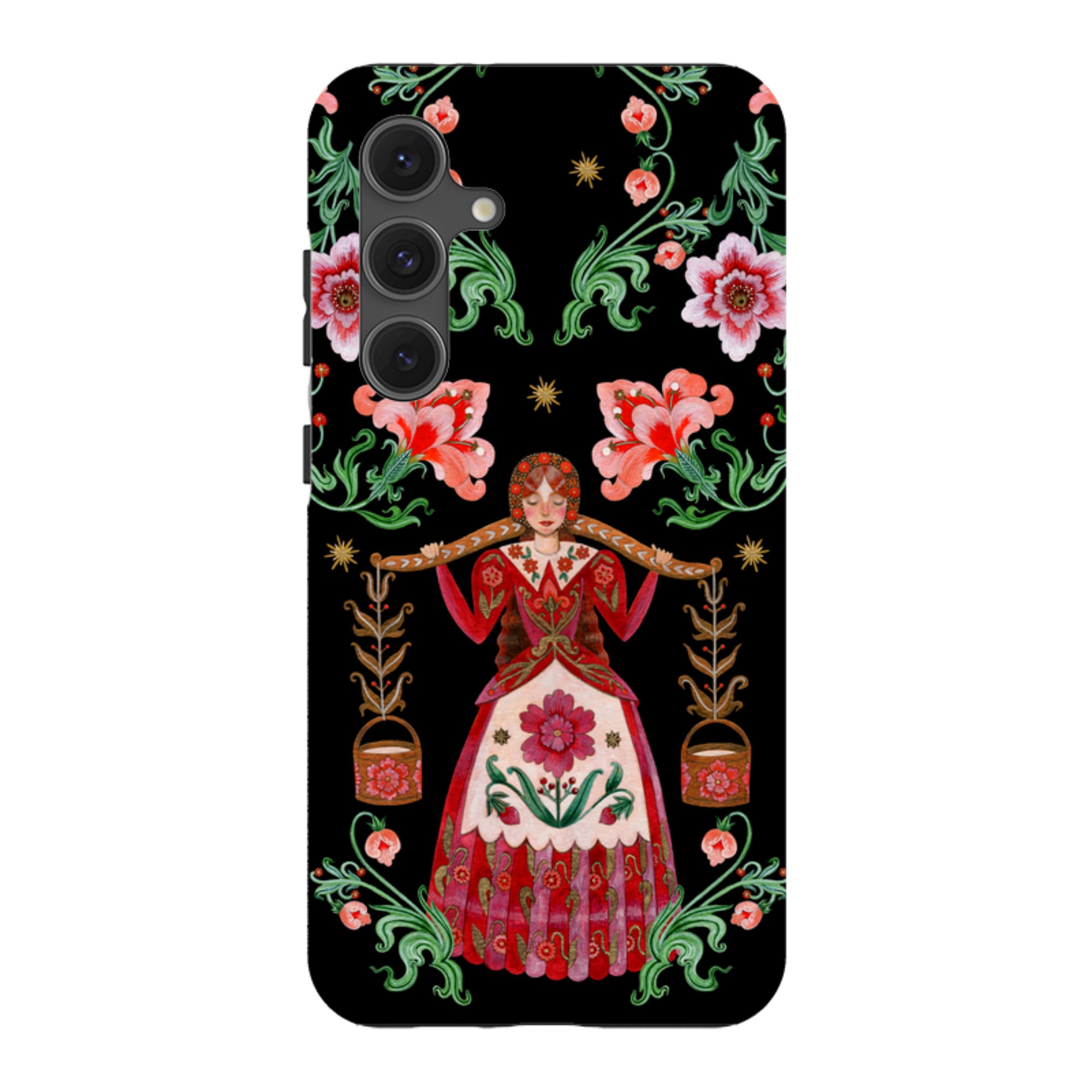 Samsung Tough  Case - Eight Maids A Milking By Maria Matos