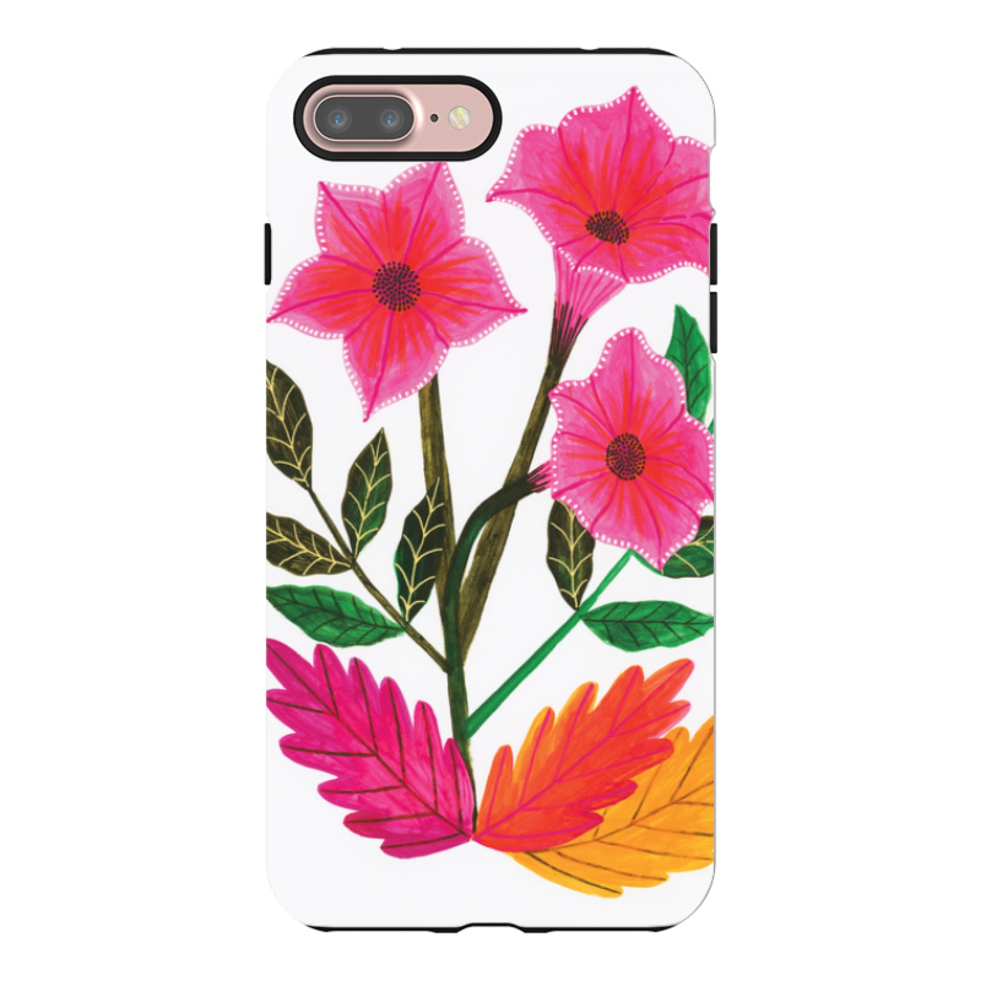 iPhone Tough Case - Trumpet Flowers By Lee Foster Wilson