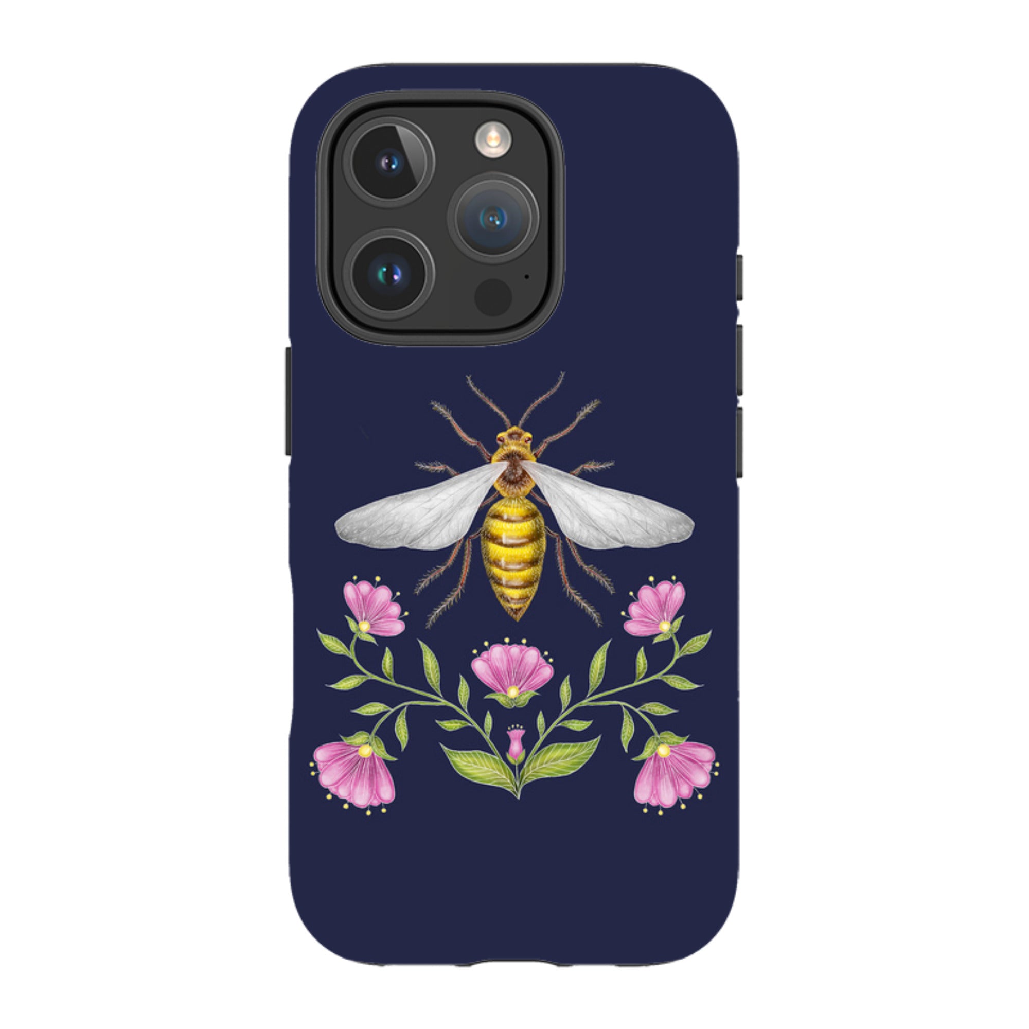 iPhone MagSafe Tough Case - Wings Of Freedom Navy By Catherine Rowe