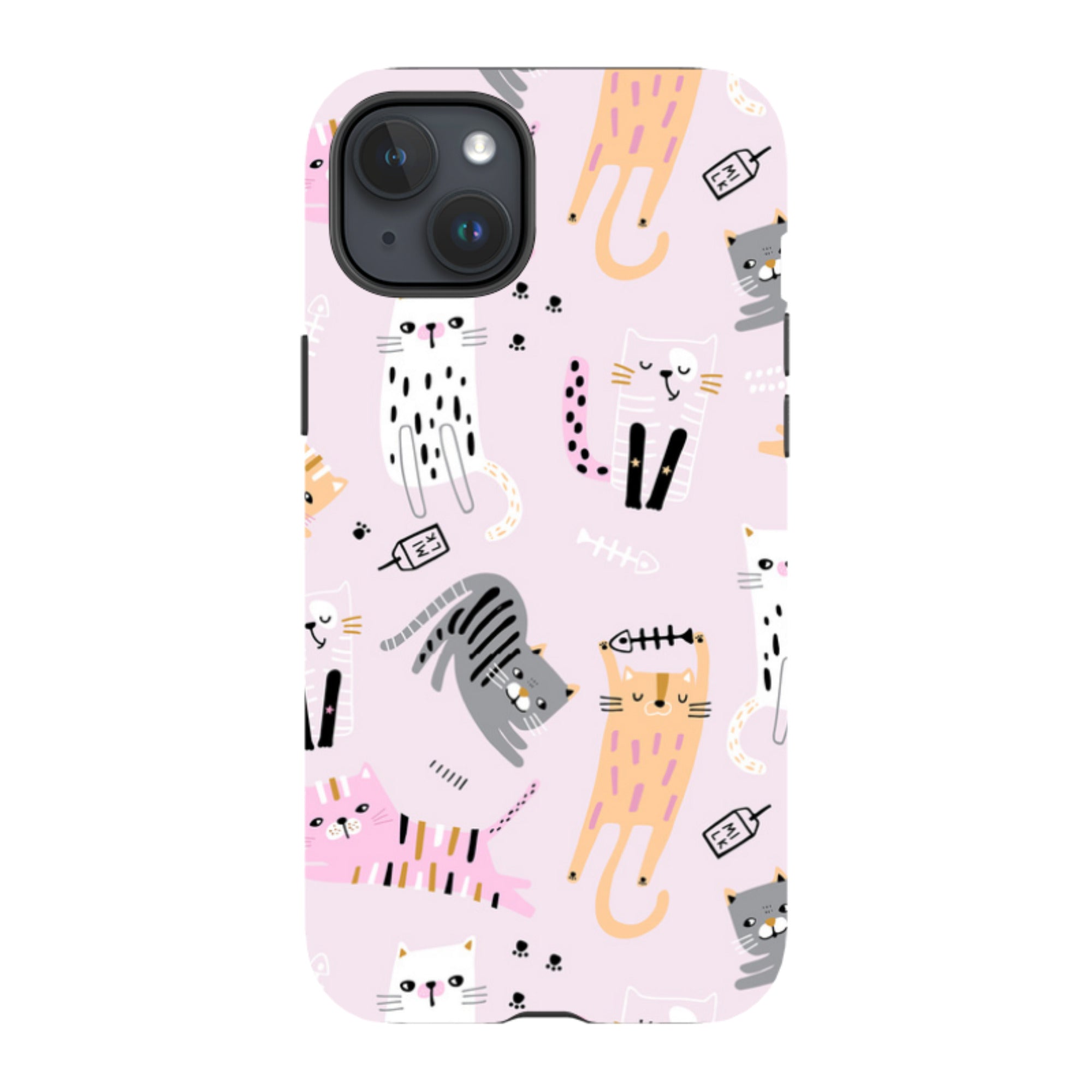iPhone MagSafe Tough Case - Cat and Bone Pink