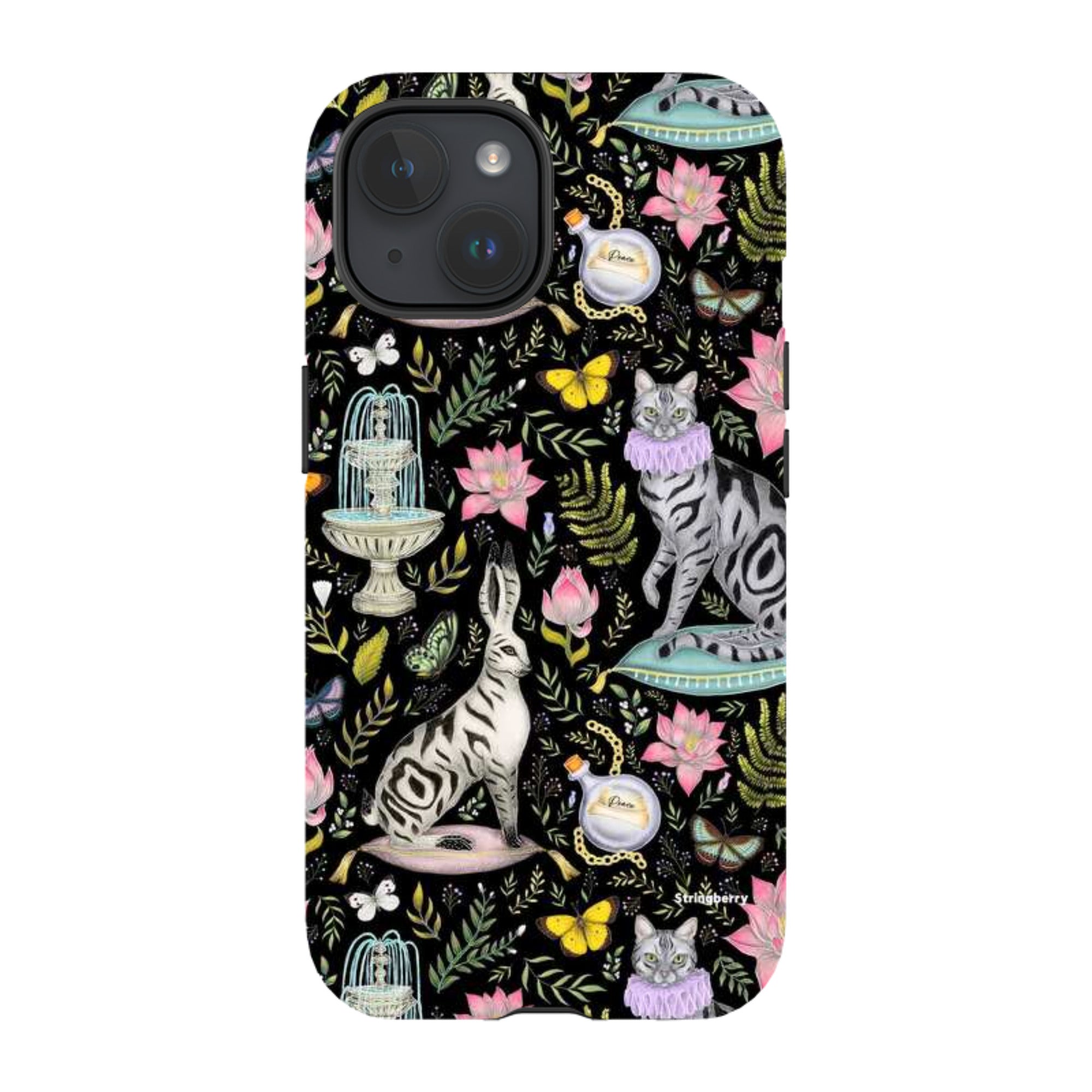 iPhone Tough Case - Lotus Garden By Catherine Rowe