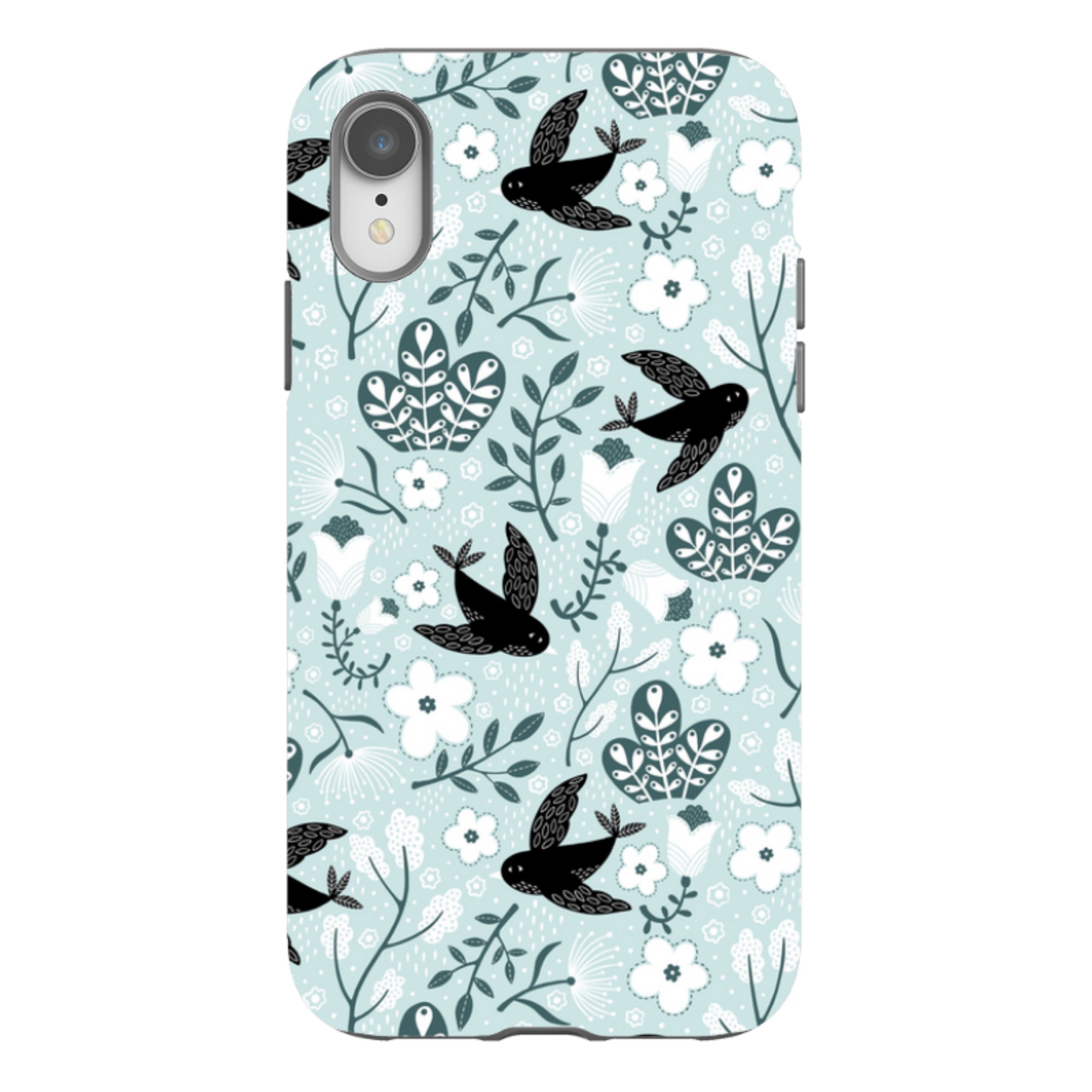 iPhone Tough Case - Black Birds By Suzy Taylor