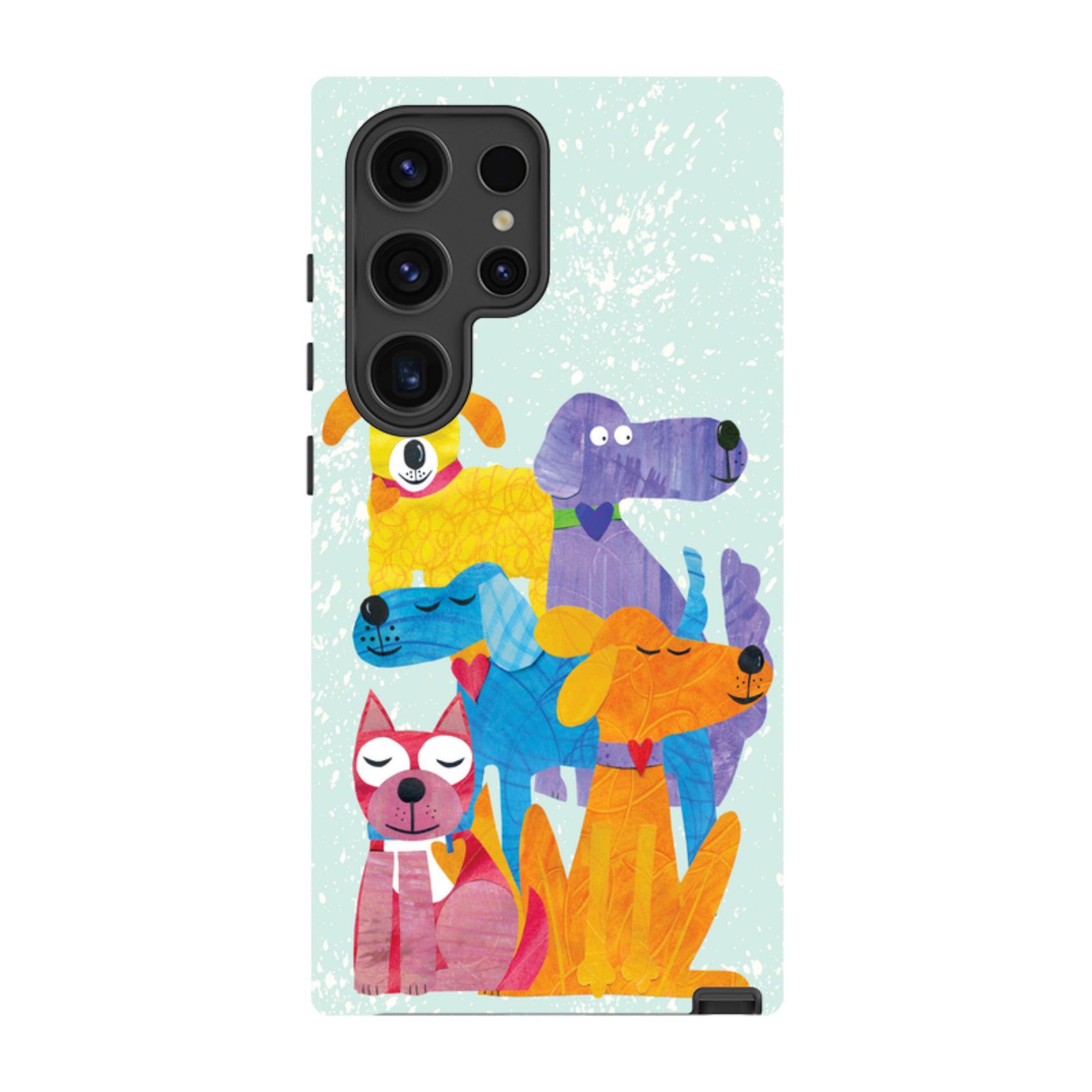 Samsung Tough Case - Patch Work Pups By Tracey English