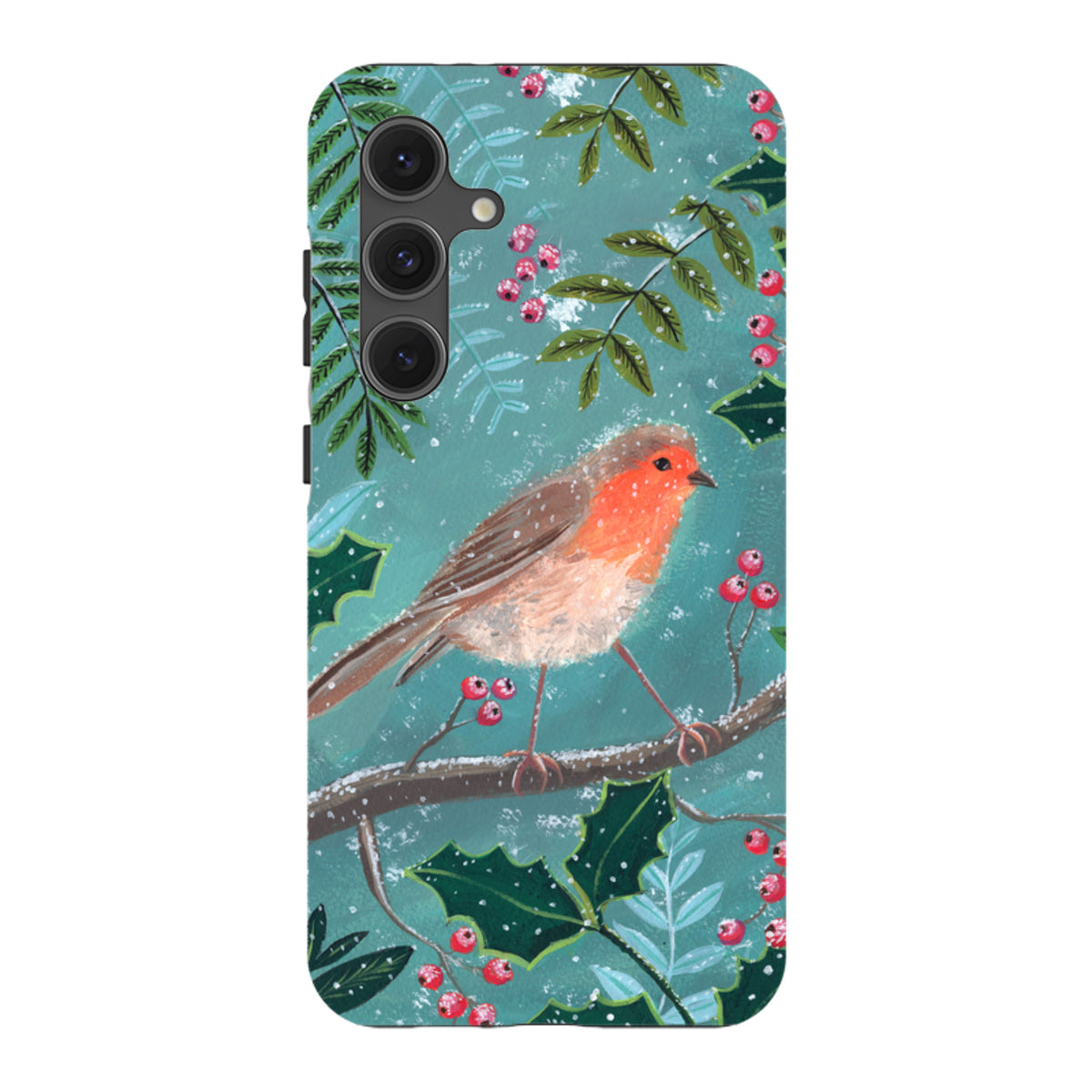 Samsung Tough Case - Christmas Robin By Mary Stubberfield