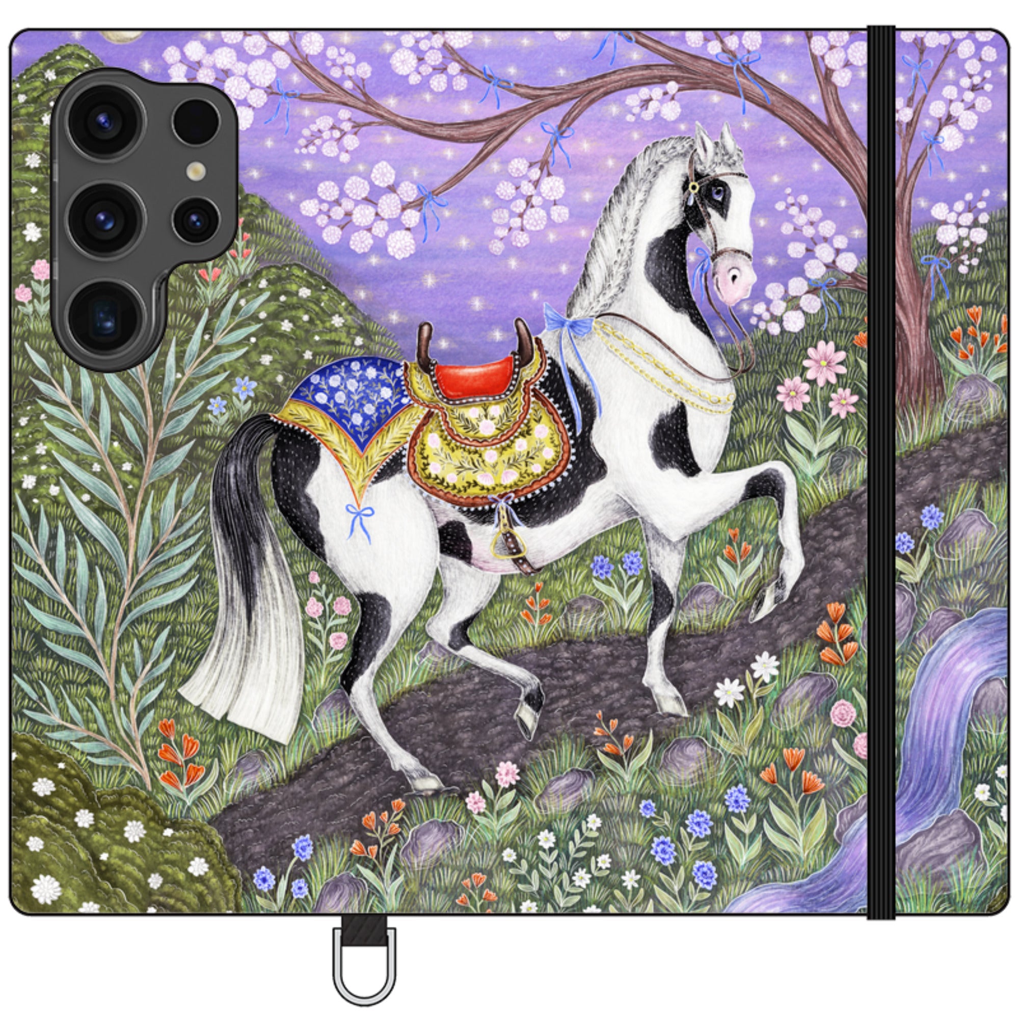 Sunset Steed Wallet Case By Catherine Rowe