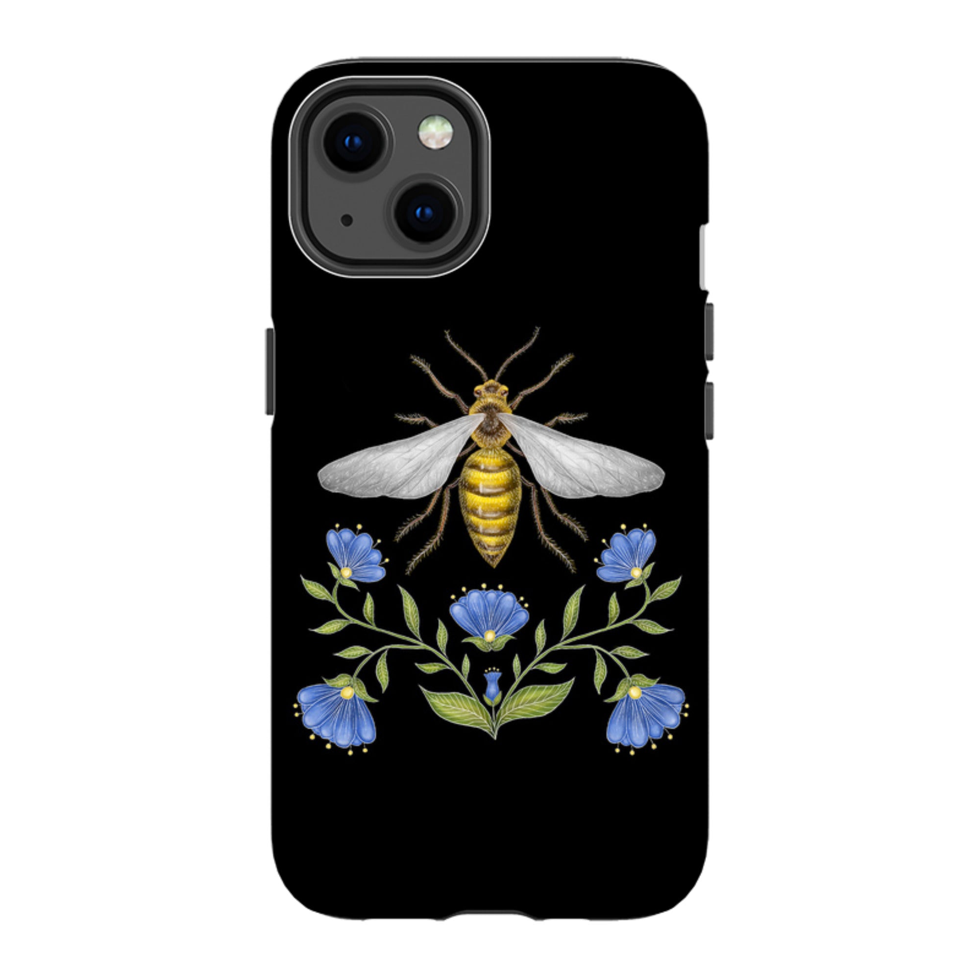 iPhone MagSafe Tough Case - Wings Of Freedom Black By Catherine Rowe