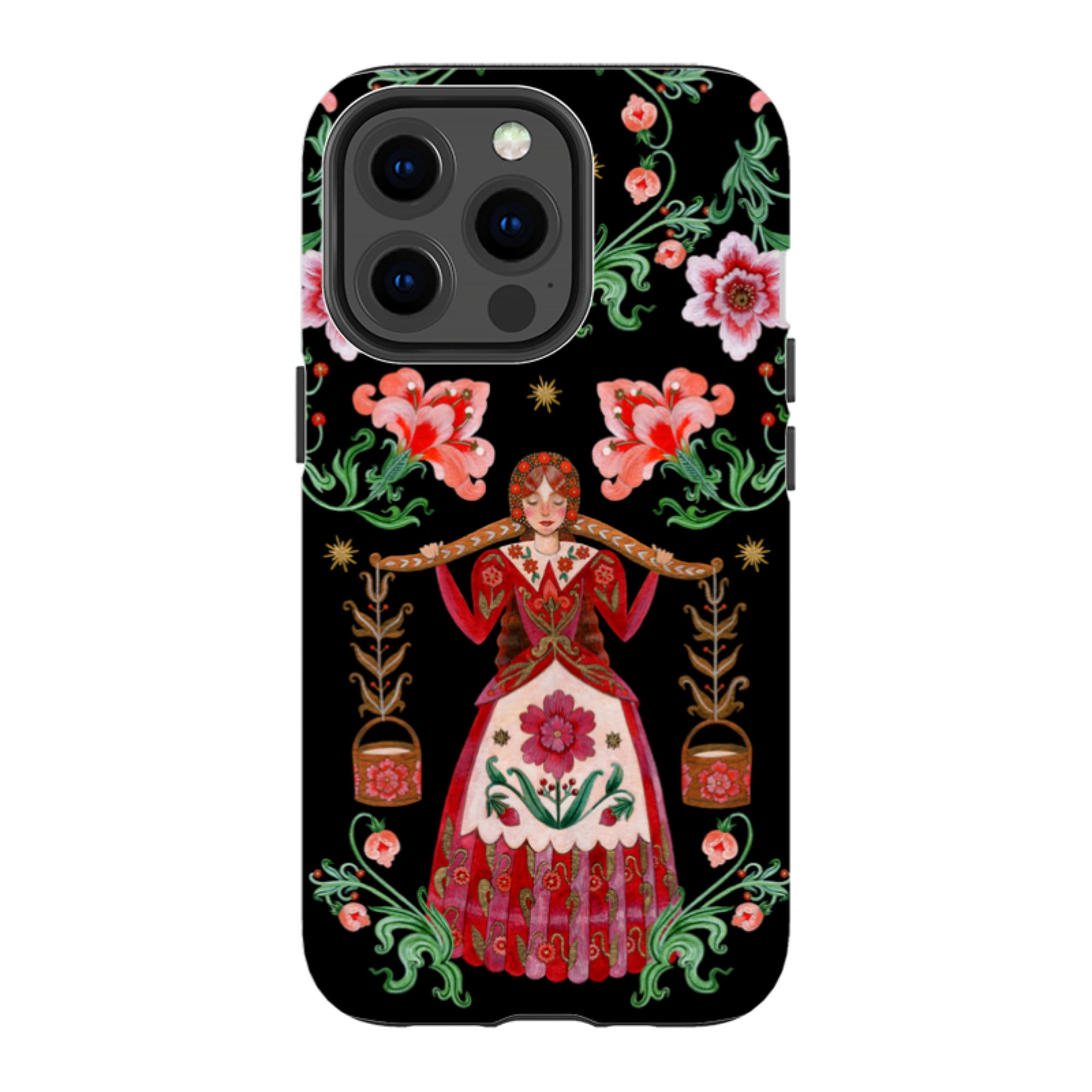 iPhone Tough  Case - Eight Maids A Milking By Maria Matos