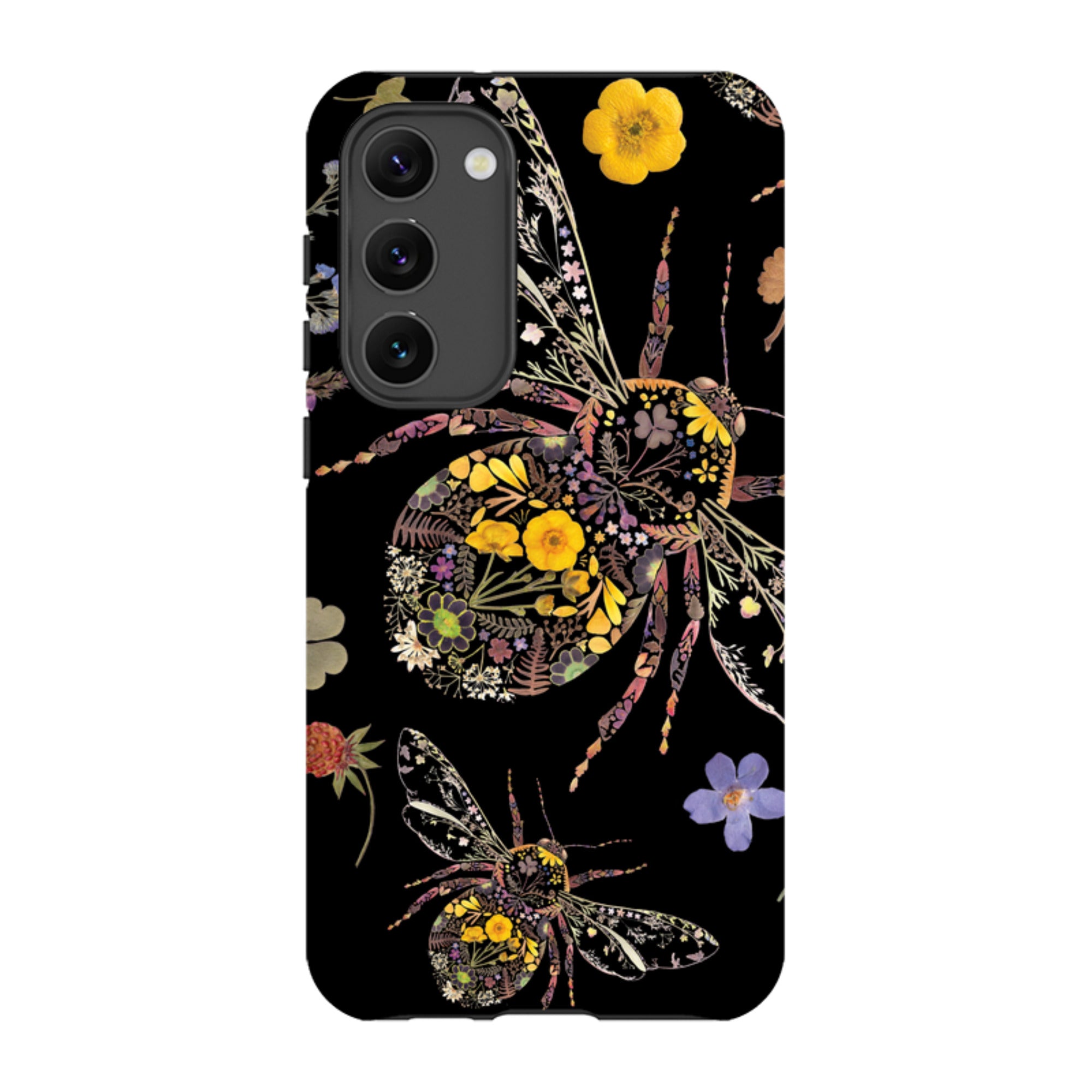 Samsung Tough  Case - Floral Bumble Bees By Helen Ahpornsiri