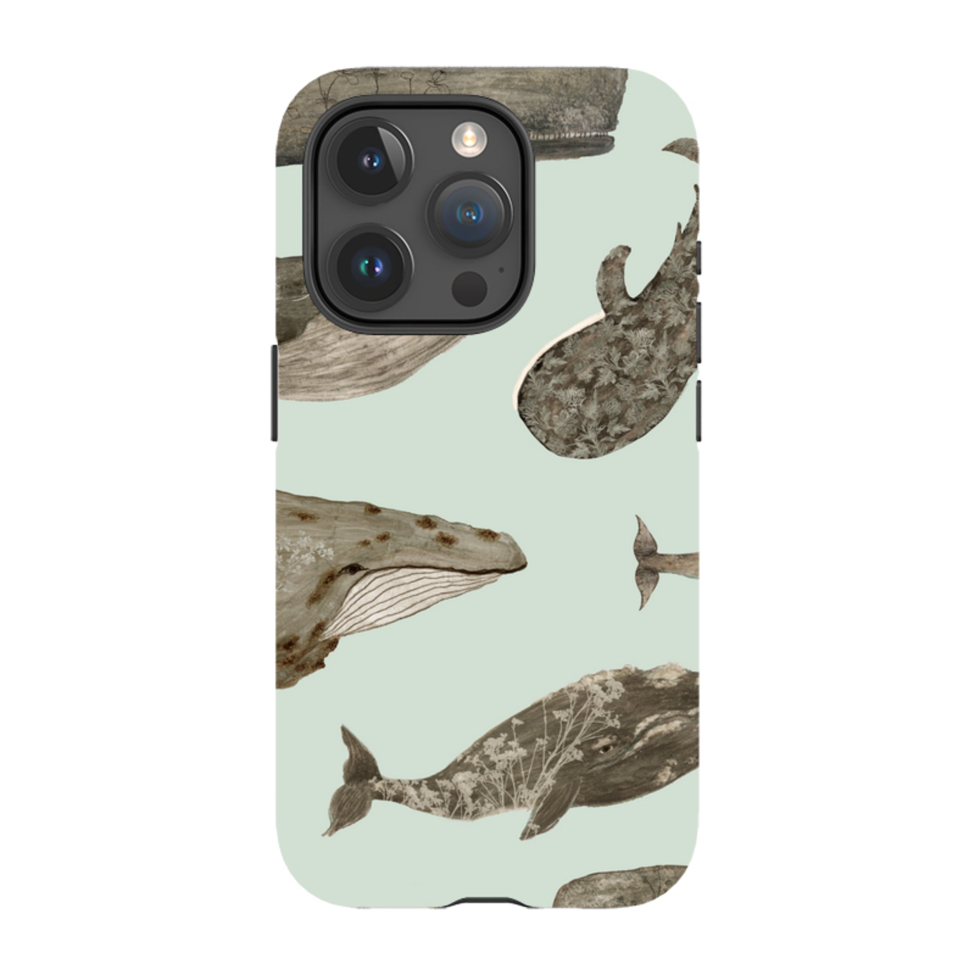 iPhone MagSafe Tough Case - Wild Flower Whales By Katherine Quinn