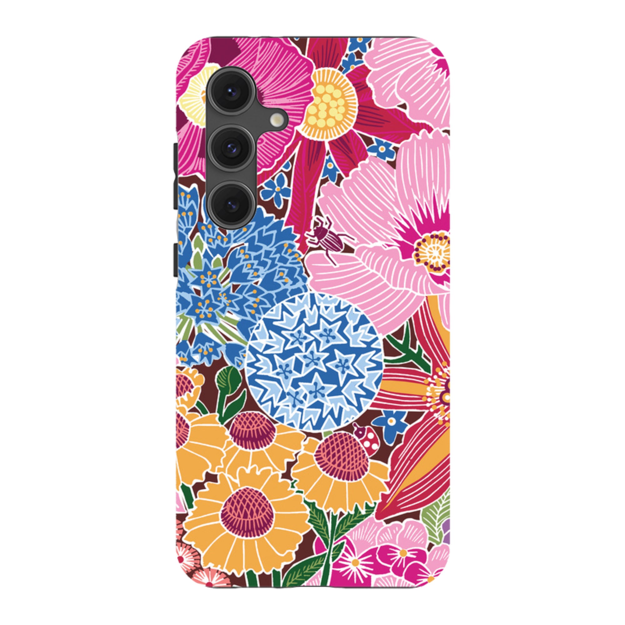 Samsung Tough Case - Jigsaw Floral 2 By kate Heiss