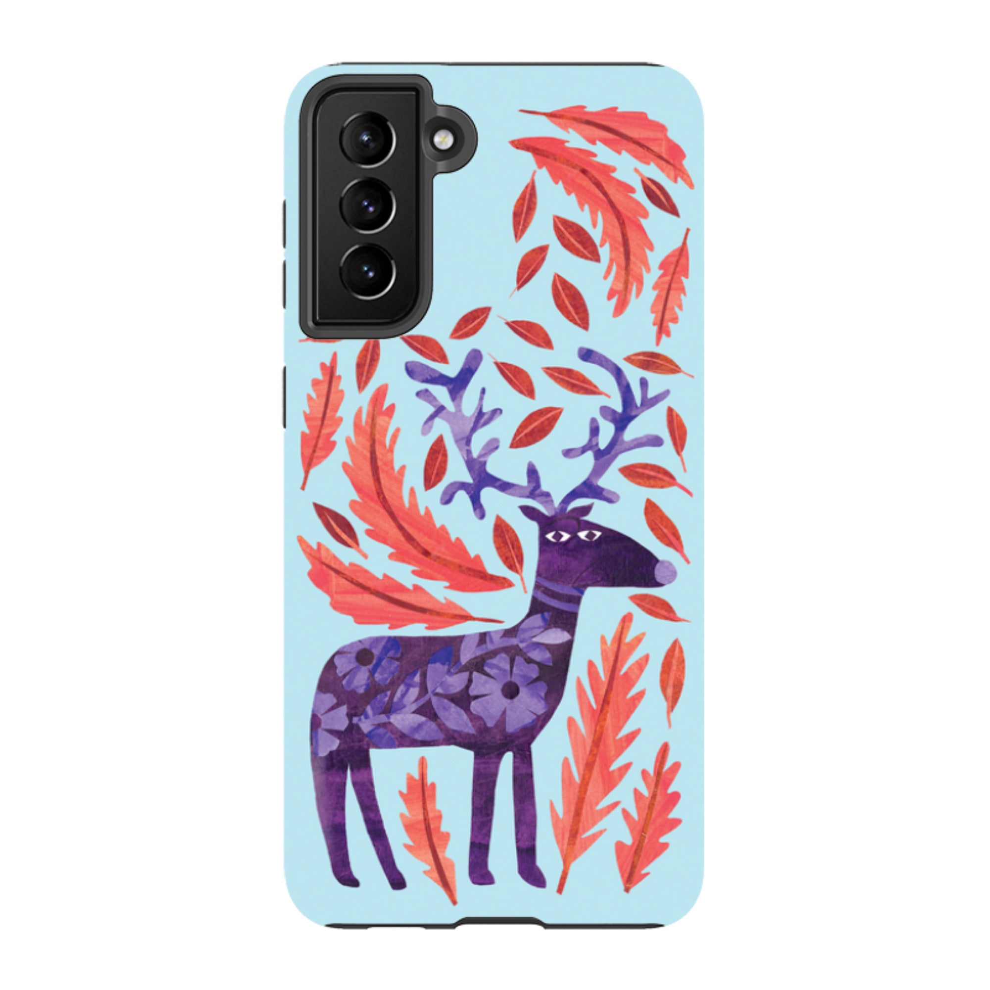 Samsung Tough Case - Purple Reindeer By Tracey English