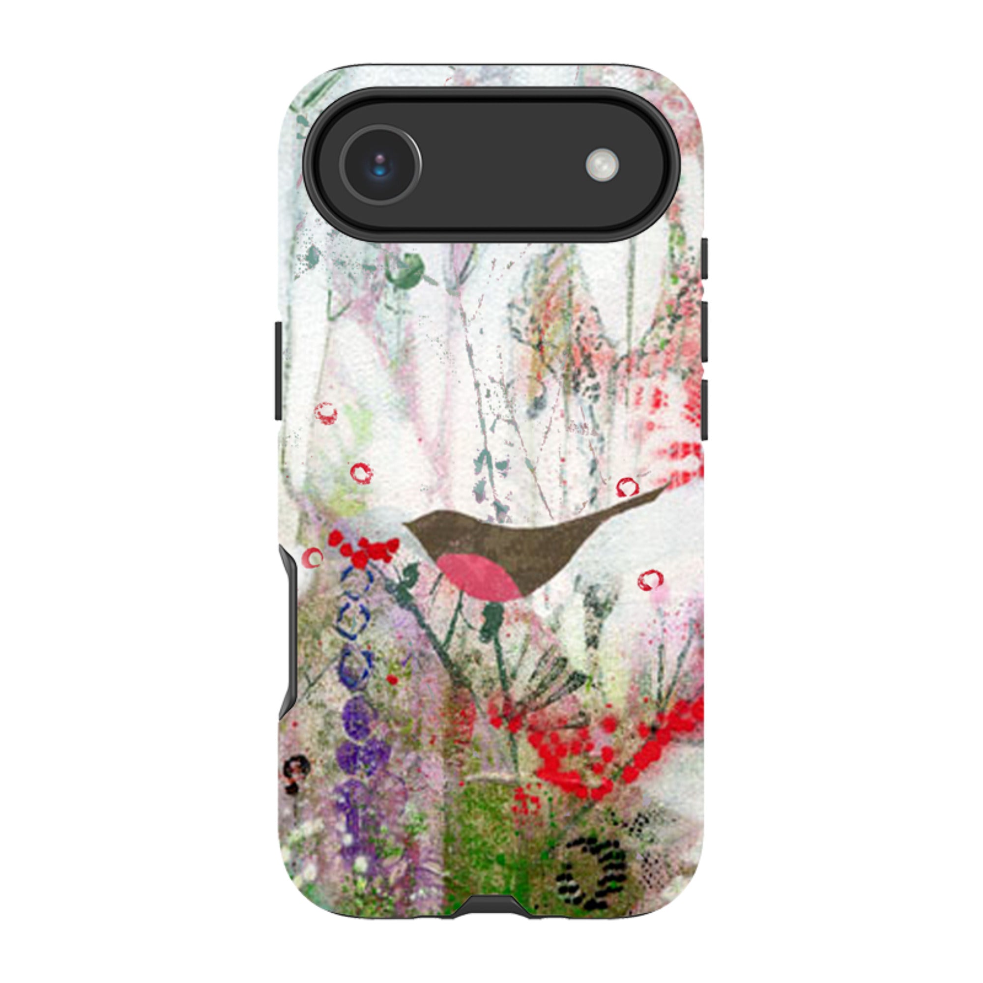 iPhone MagSafe Tough Case -  Robin and Berries By Tiffany Lynch