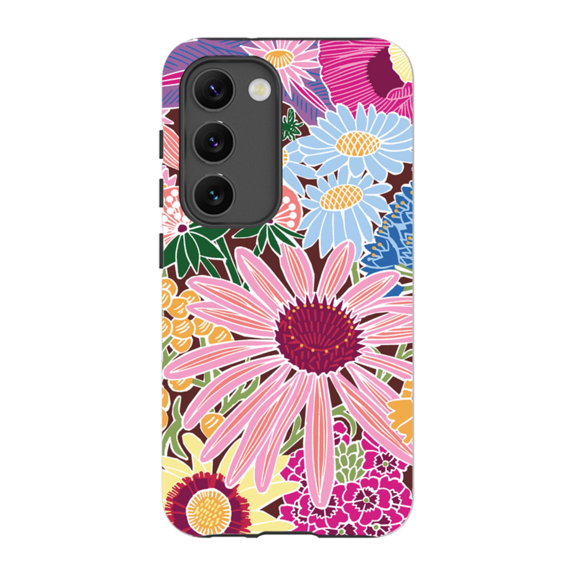 Samsung Tough Case - Jigsaw Floral 1 By kate Heiss