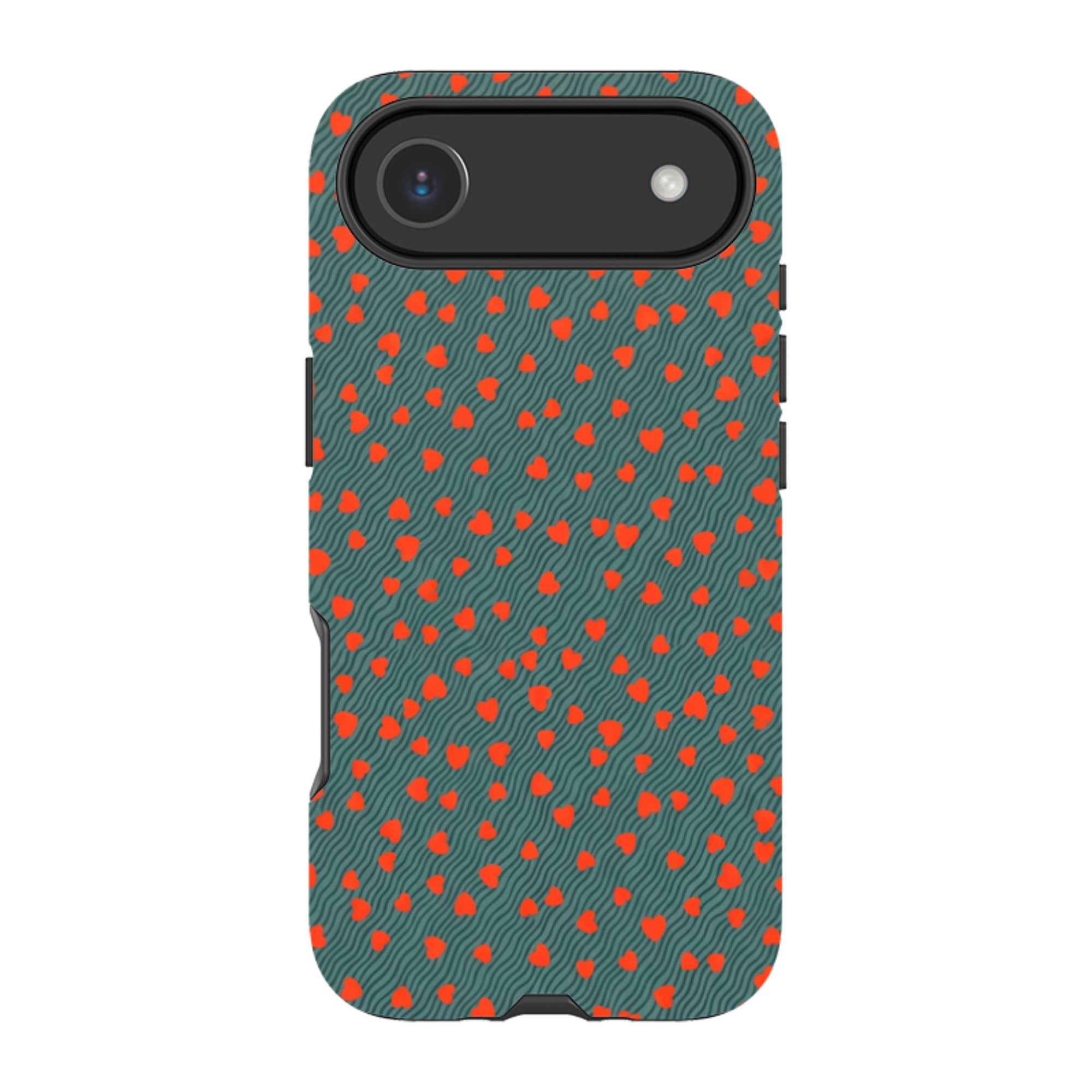 iPhone Tough Case - Red Hearts