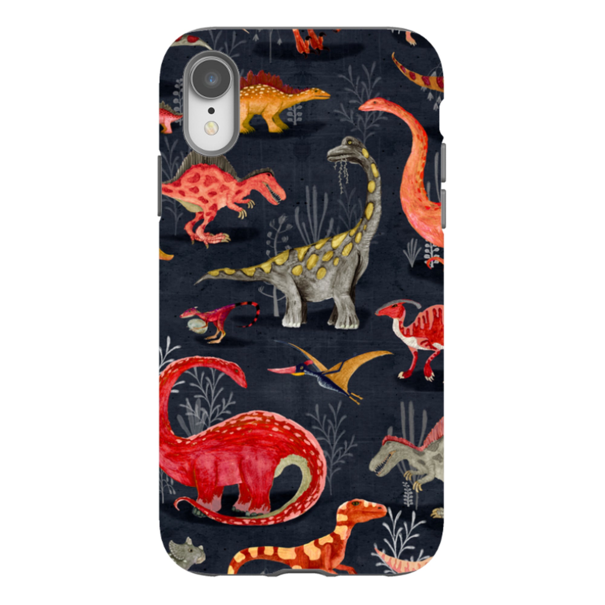 iPhone Tough Case - Parisian Dinosaurs By Katherine Quinn
