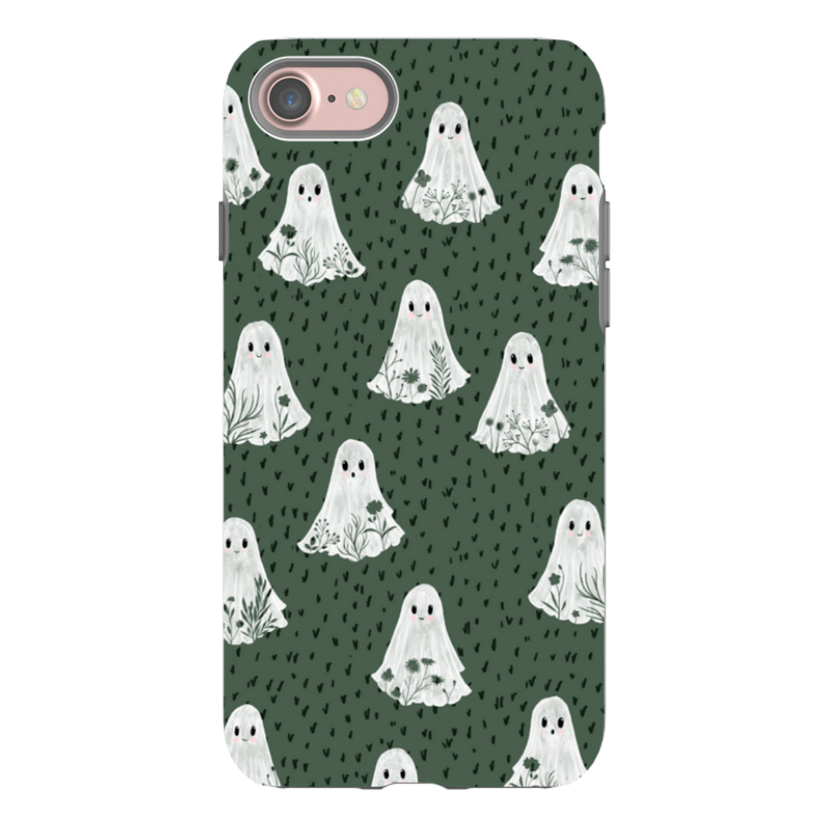 iPhone Tough Case - Floral Ghosts - Pine By Katherine Quinn
