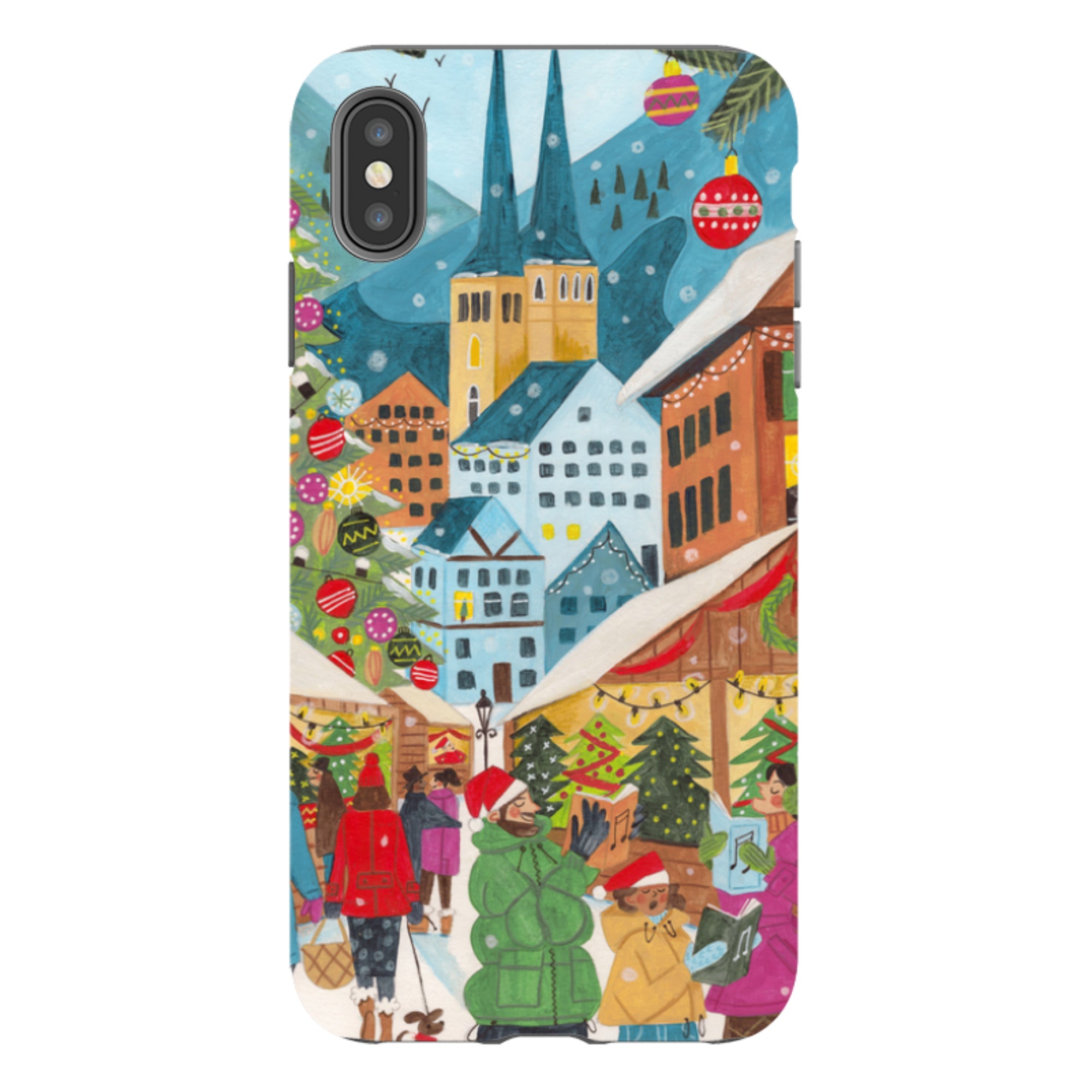 iPhone Tough Case - Christmas Market By Caroline Bonne Muller