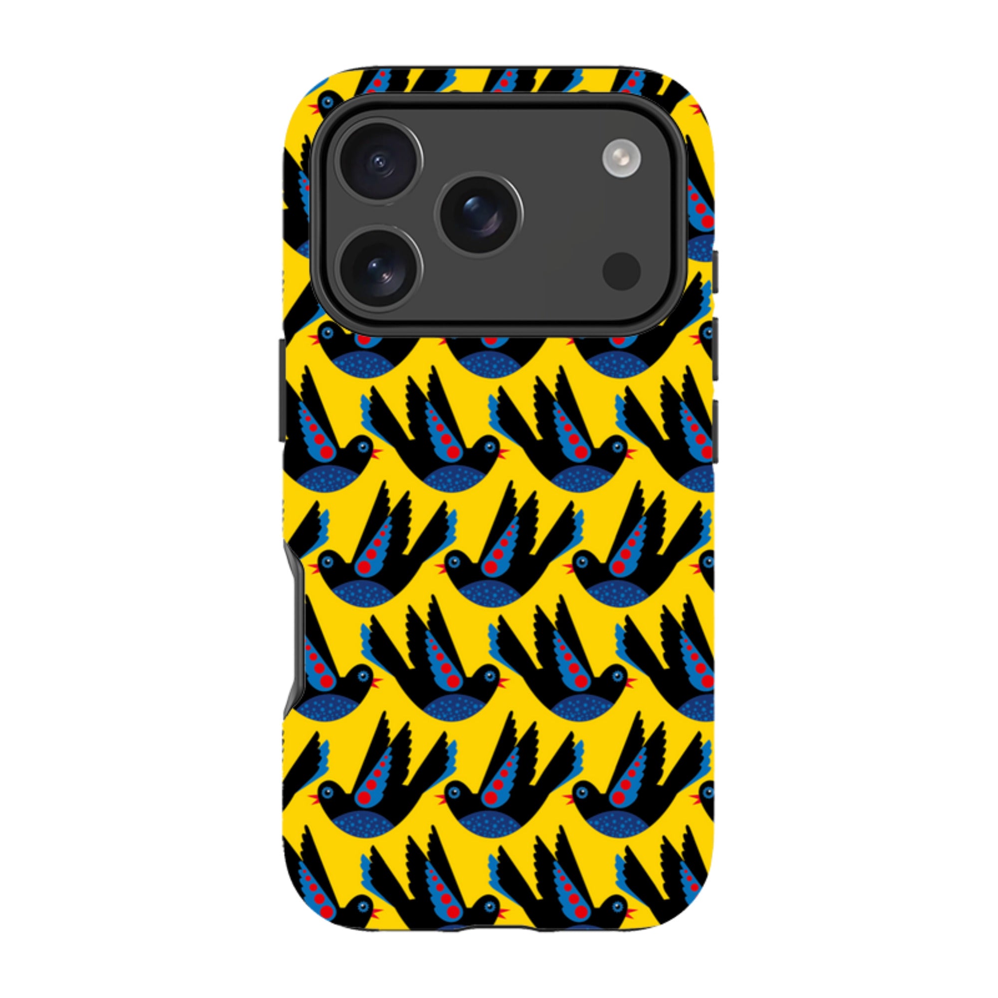 iPhone Tough Case - Black Bird By Patternistas