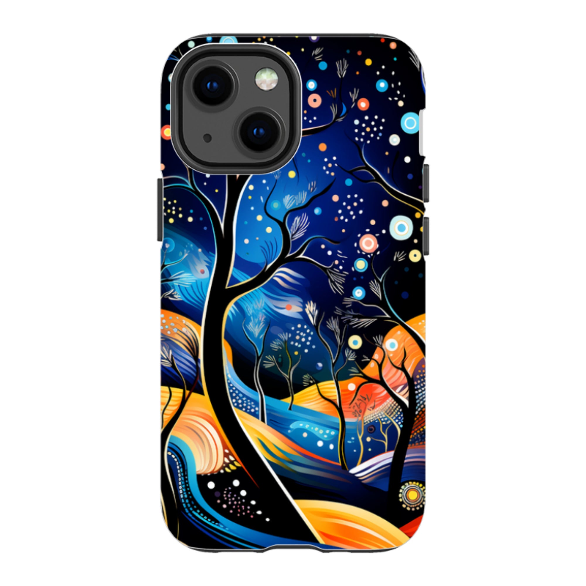 iPhone Tough Case -Rainbow Night Stars