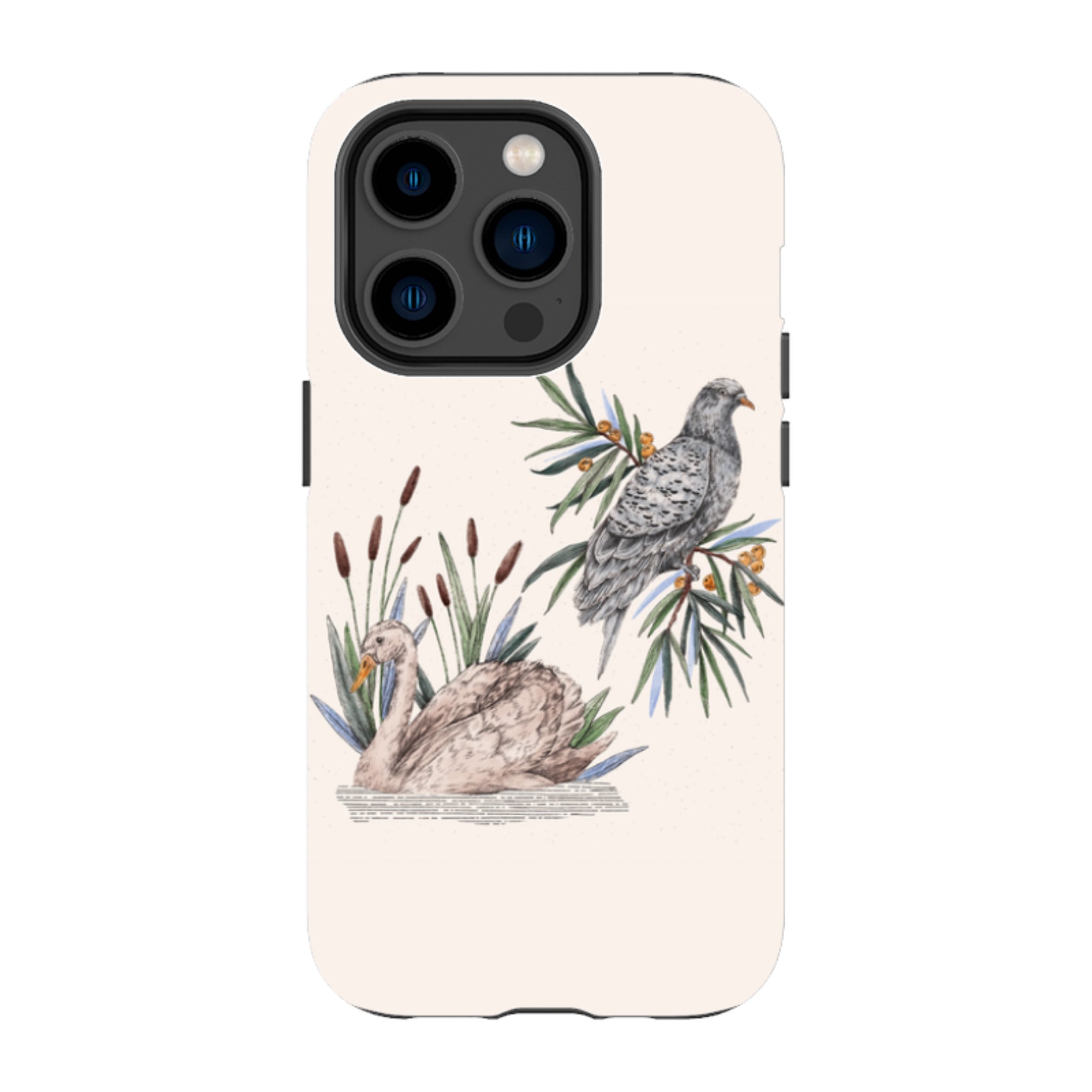 iPhone Tough Case - Swan Pigeon By Jade Mosinski