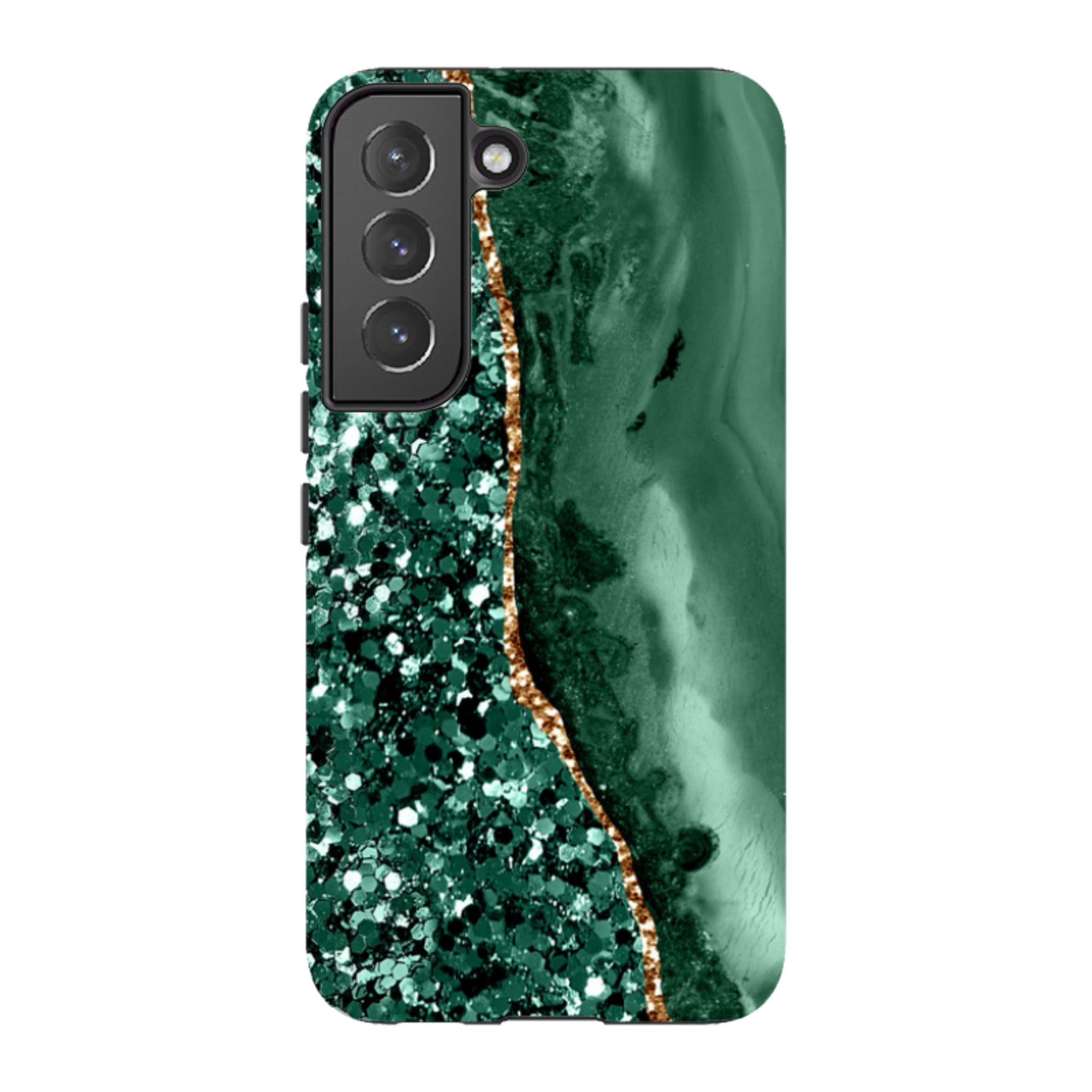 Samsung Tough Case - Green Shade (case does not glitter)