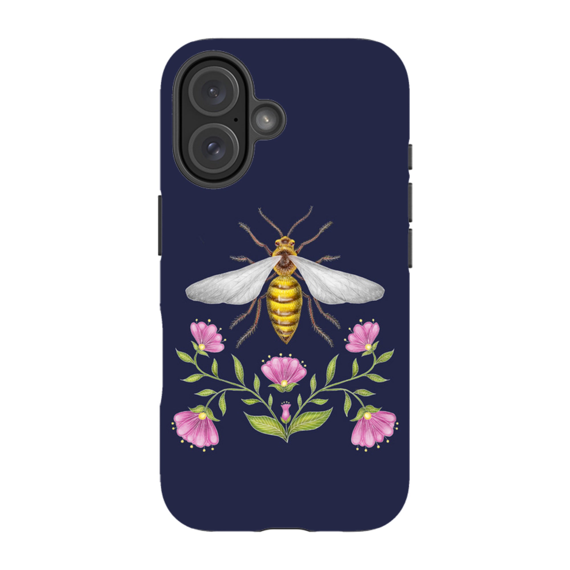 iPhone MagSafe Tough Case - Wings Of Freedom Navy By Catherine Rowe