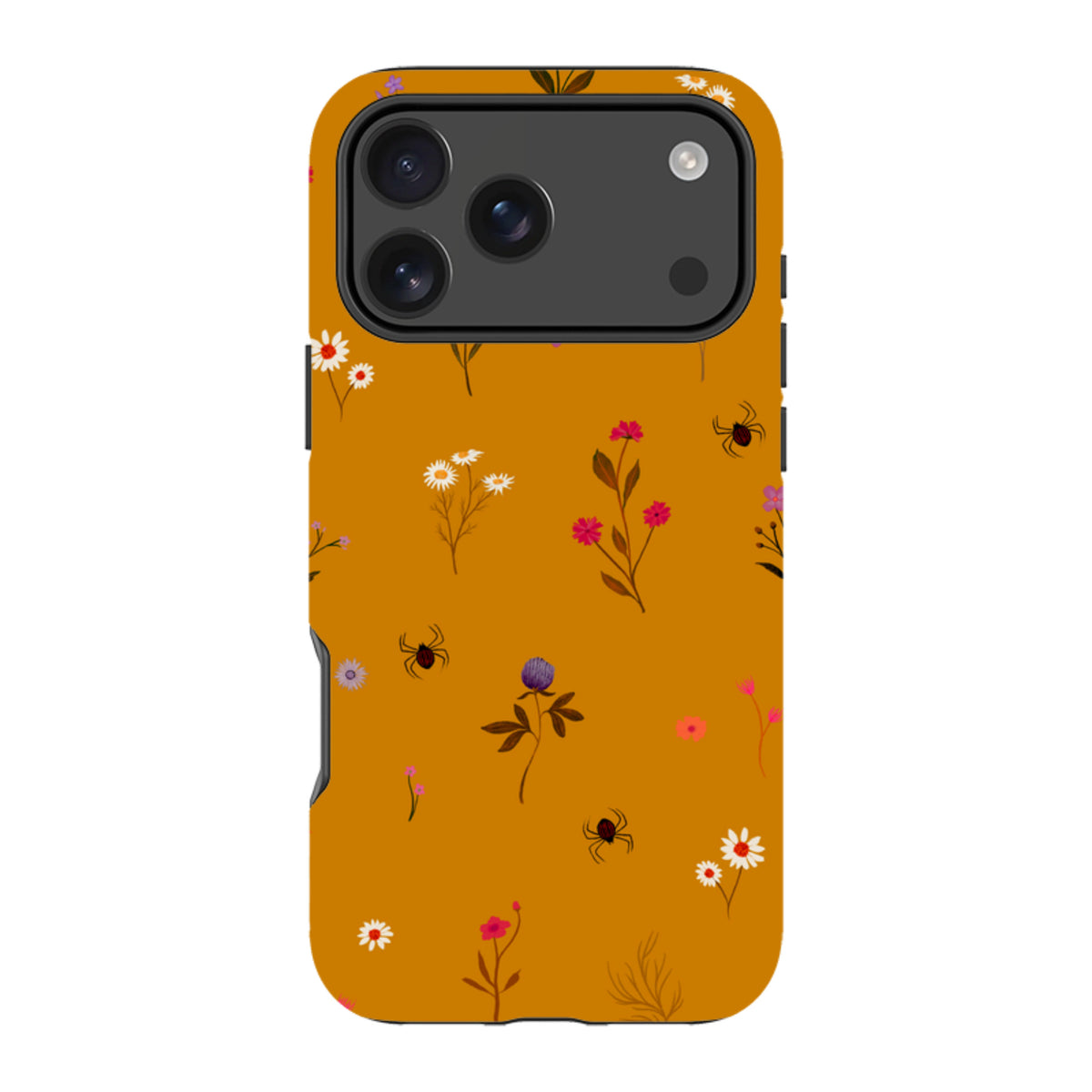 iPhone Tough Case - Florals and Spiders - Spice By Katherine Quinn